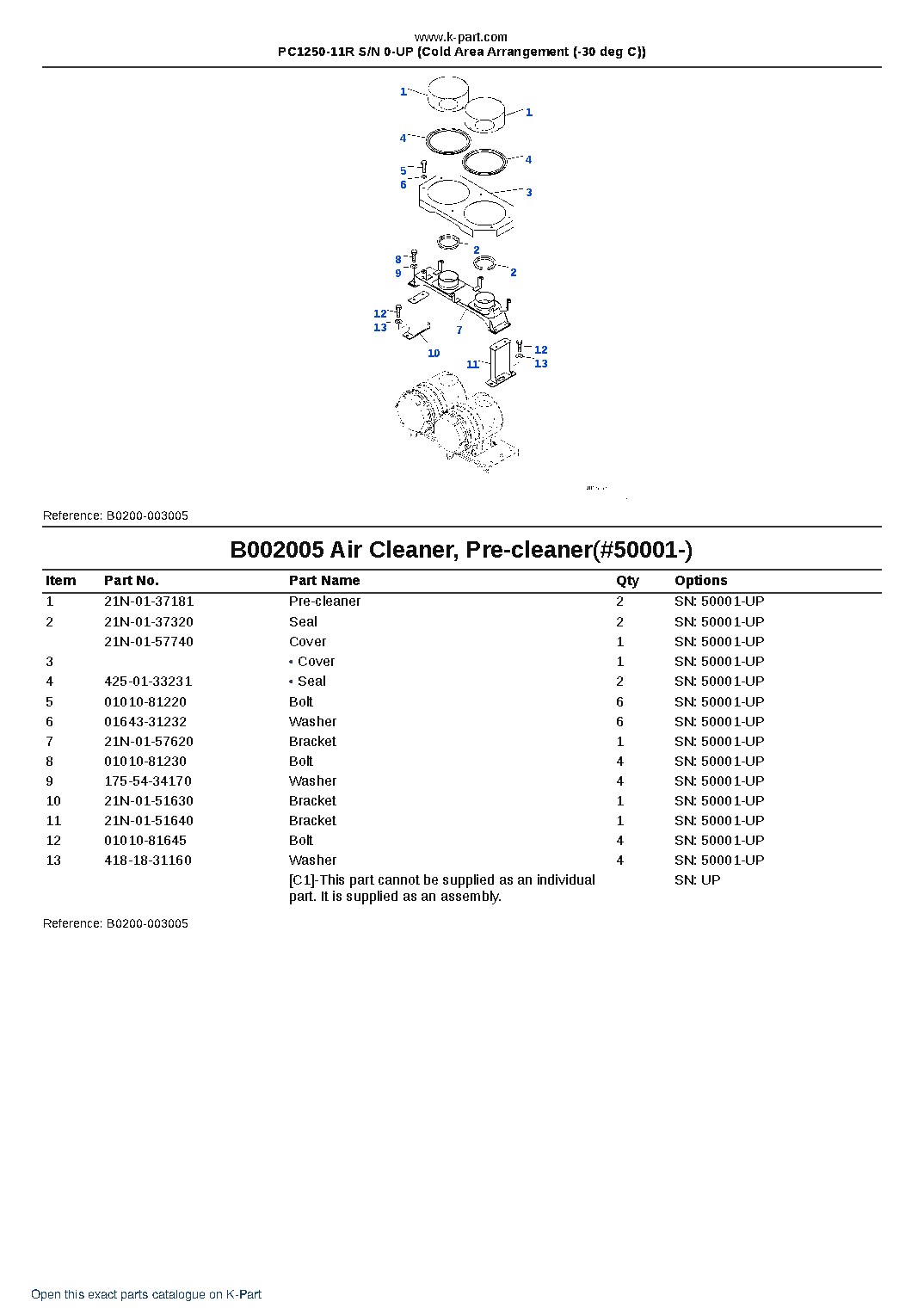 PC1250-11R S/N 0-UP (Cold Area Arrangement (-30 deg C)) – sample page 9