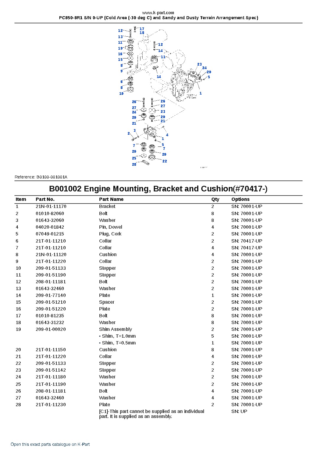 PC850-8R1 S/N 0-UP (Cold Area (-30 deg C) and Sandy and Dusty Terrain Arrangement Spec) – sample page 3 PC850-8R1 S/N 0-UP (Cold Area (-30 deg C) and Sandy and Dusty Terrain Arrangement Spec) – sample page 3