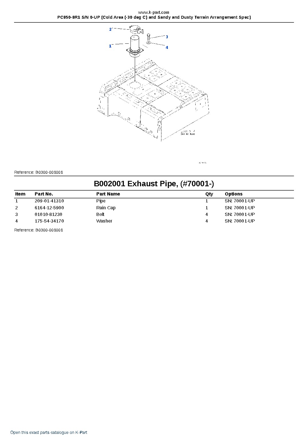 PC850-8R1 S/N 0-UP (Cold Area (-30 deg C) and Sandy and Dusty Terrain Arrangement Spec) – sample page 8 PC850-8R1 S/N 0-UP (Cold Area (-30 deg C) and Sandy and Dusty Terrain Arrangement Spec) – sample page 8