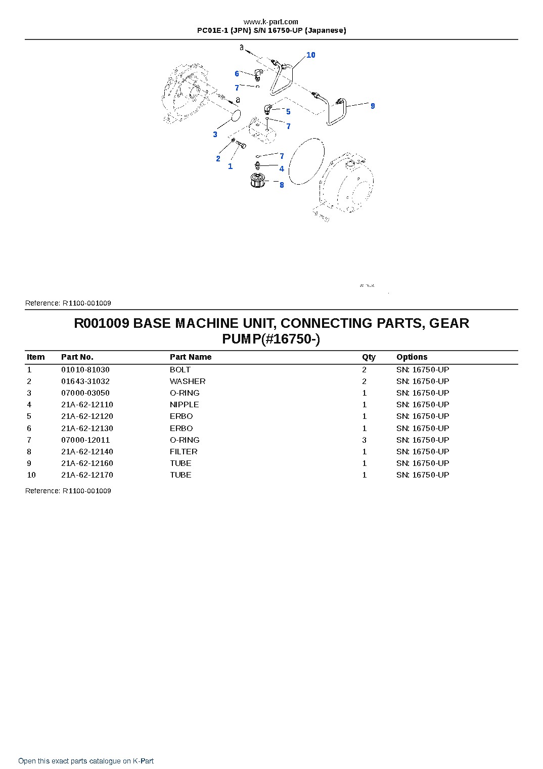 PC01E-1 (JPN) S/N 16750-UP (Japanese) – sample page 10 PC01E-1 (JPN) S/N 16750-UP (Japanese) – sample page 10
