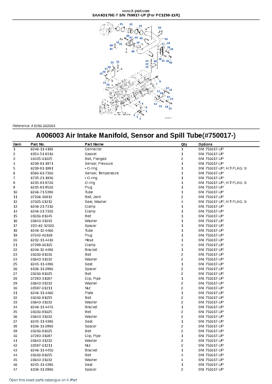 SAA6D170E-7 S/N 750017-UP (For PC1250-11R) – sample page 10 SAA6D170E-7 S/N 750017-UP (For PC1250-11R) – sample page 10