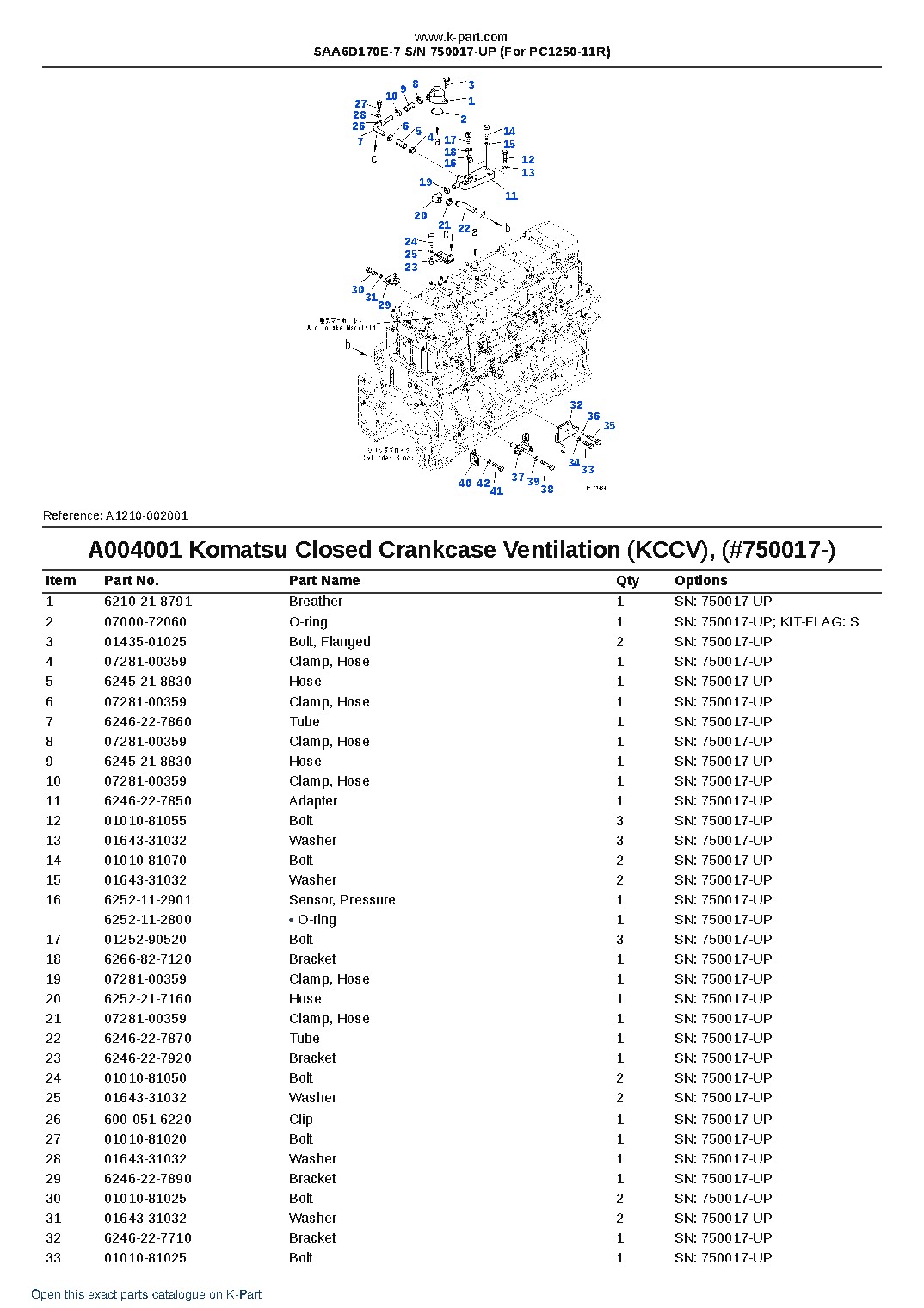 SAA6D170E-7 S/N 750017-UP (For PC1250-11R) – sample page 5 SAA6D170E-7 S/N 750017-UP (For PC1250-11R) – sample page 5