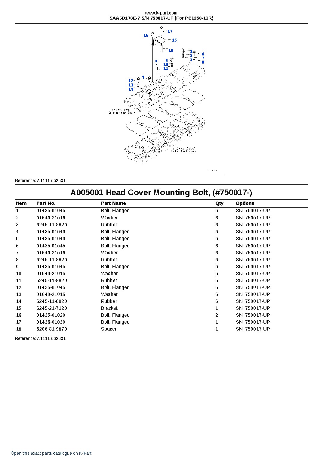 SAA6D170E-7 S/N 750017-UP (For PC1250-11R) – sample page 7 SAA6D170E-7 S/N 750017-UP (For PC1250-11R) – sample page 7