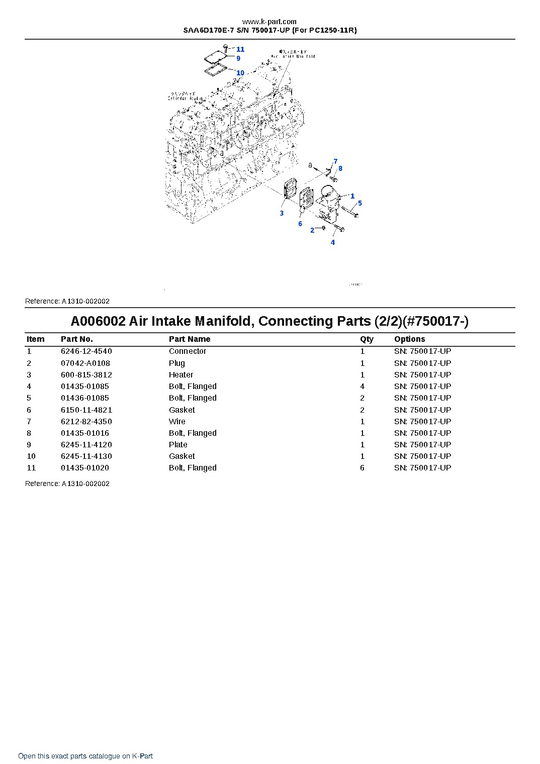 SAA6D170E-7 S/N 750017-UP (For PC1250-11R) – sample page 9 SAA6D170E-7 S/N 750017-UP (For PC1250-11R) – sample page 9