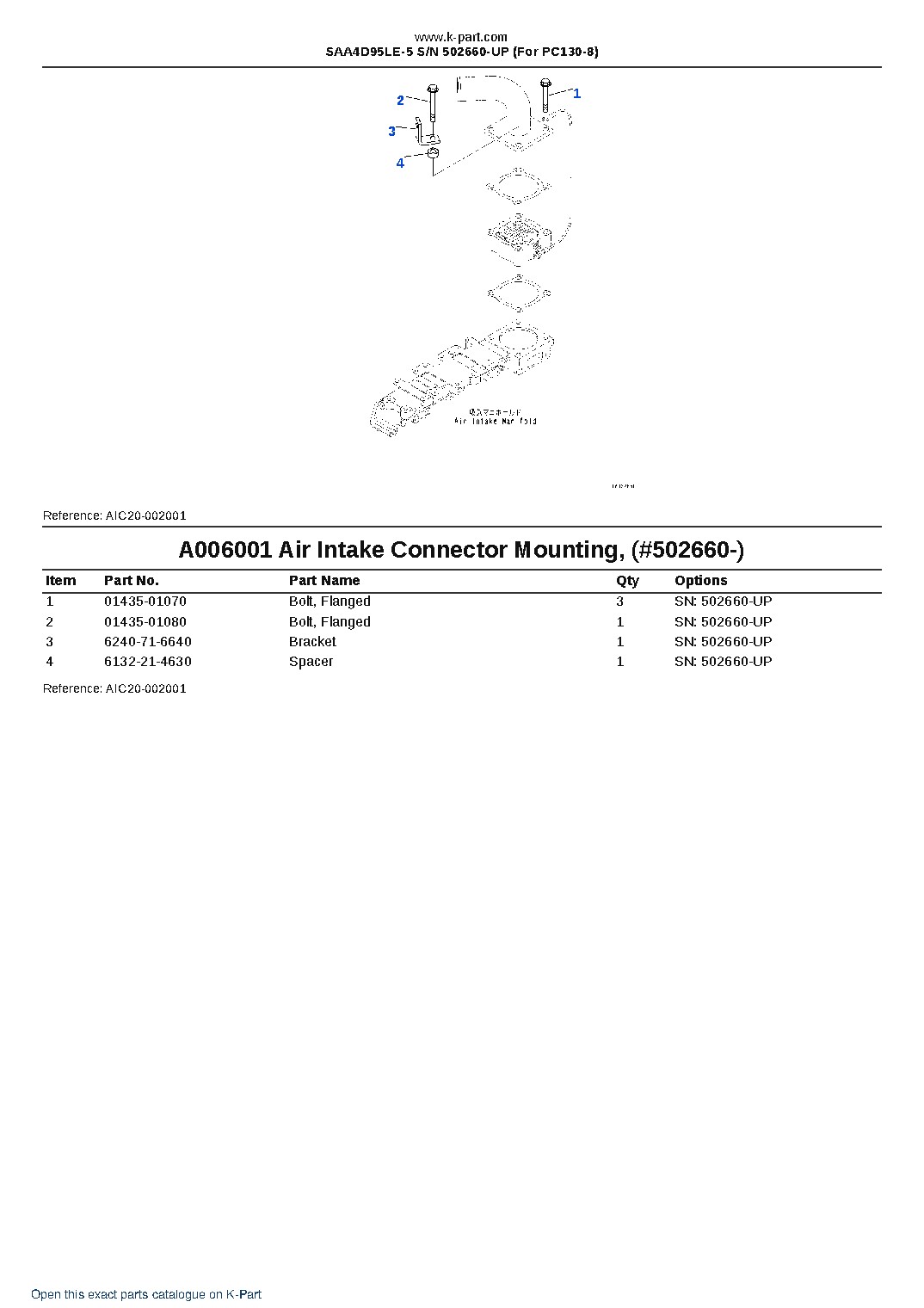 SAA4D95LE-5 S/N 502660-UP (For PC130-8) – sample page 6 SAA4D95LE-5 S/N 502660-UP (For PC130-8) – sample page 6