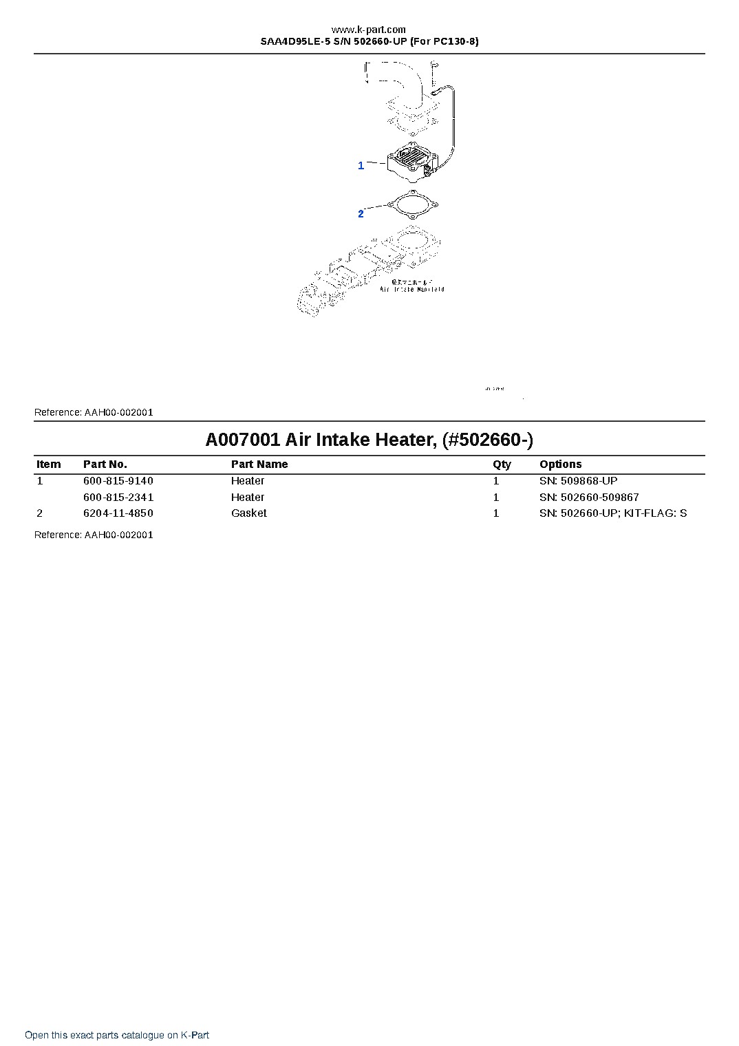 SAA4D95LE-5 S/N 502660-UP (For PC130-8) – sample page 7 SAA4D95LE-5 S/N 502660-UP (For PC130-8) – sample page 7