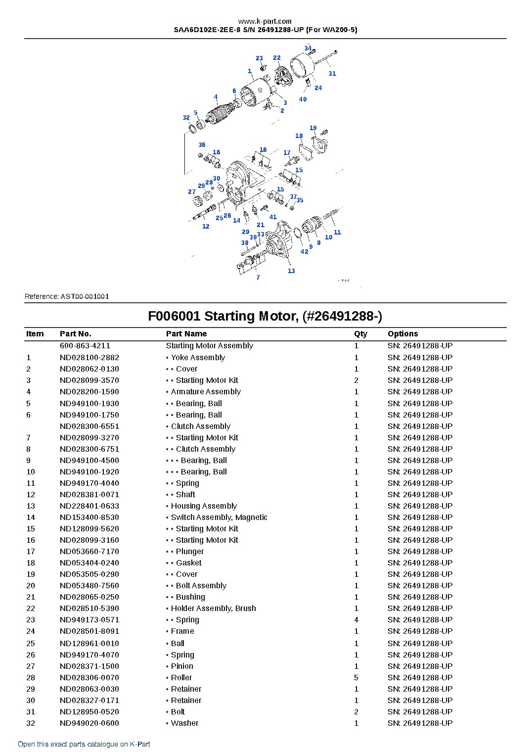SAA6D102E-2EE-8 S/N 26491288-UP (For WA200-5) – sample page 10