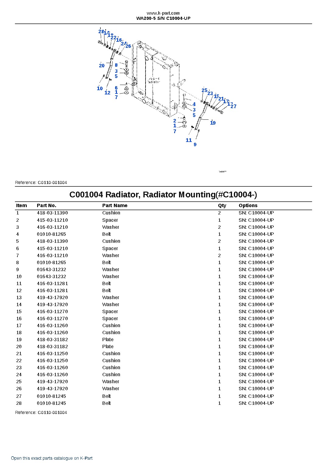 WA200-5 S/N C10004-UP – sample page 8 WA200-5 S/N C10004-UP – sample page 8
