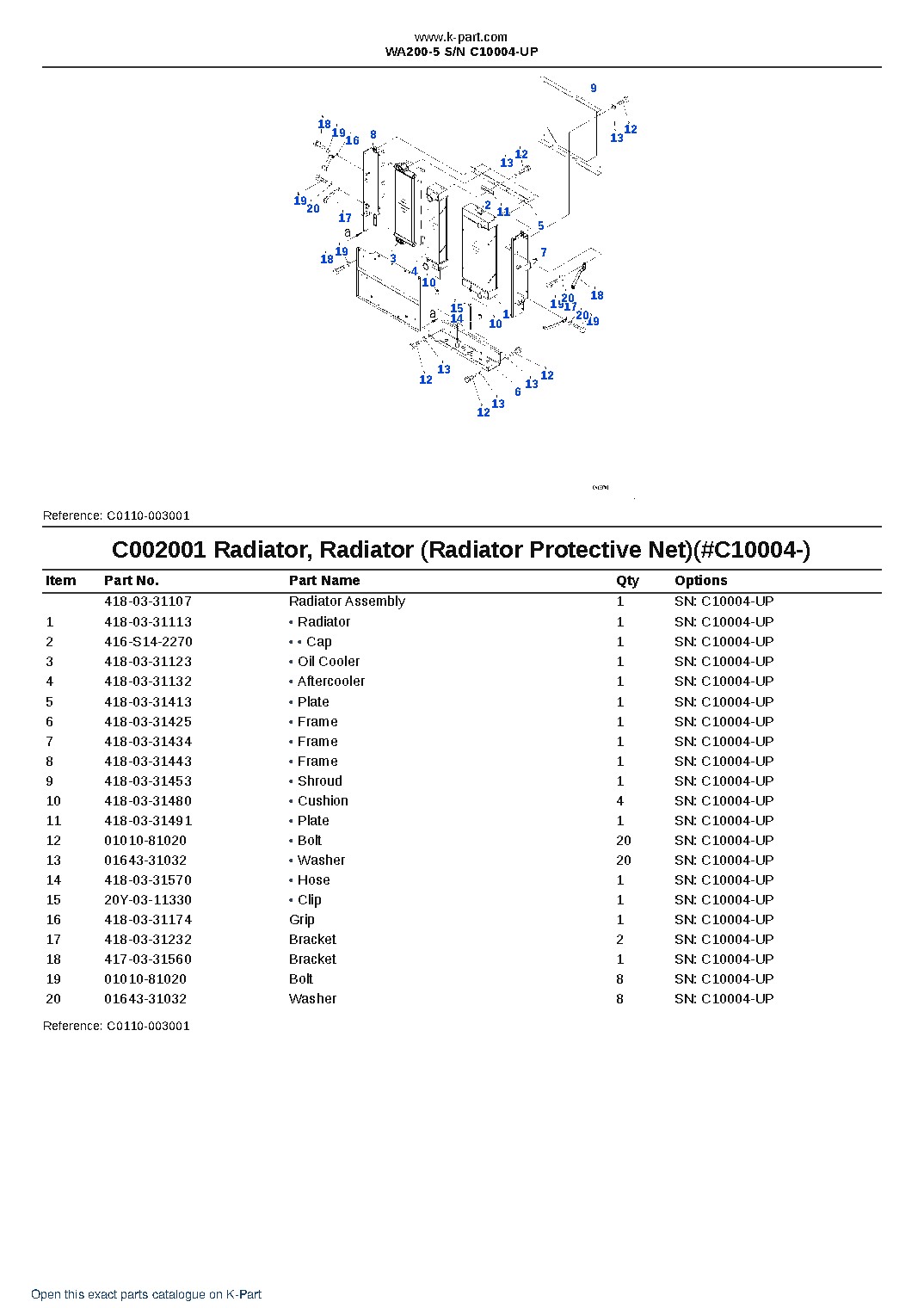 WA200-5 S/N C10004-UP – sample page 9 WA200-5 S/N C10004-UP – sample page 9