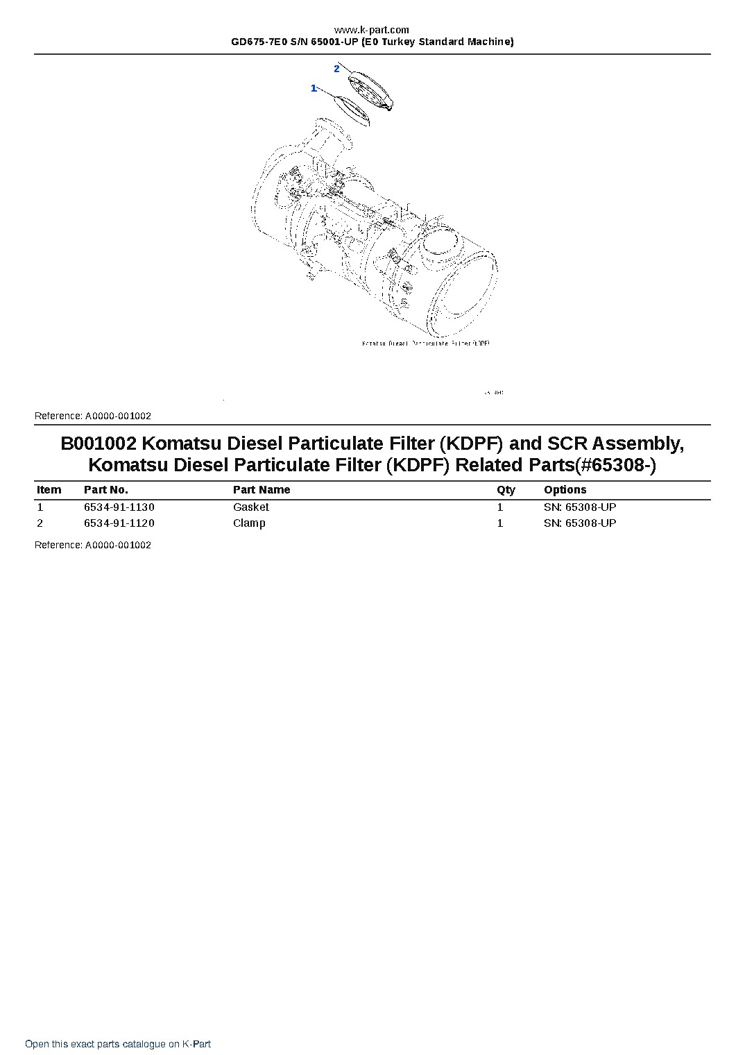 GD675-7E0 S/N 65001-UP (E0 Turkey Standard Machine) – sample page 3 GD675-7E0 S/N 65001-UP (E0 Turkey Standard Machine) – sample page 3
