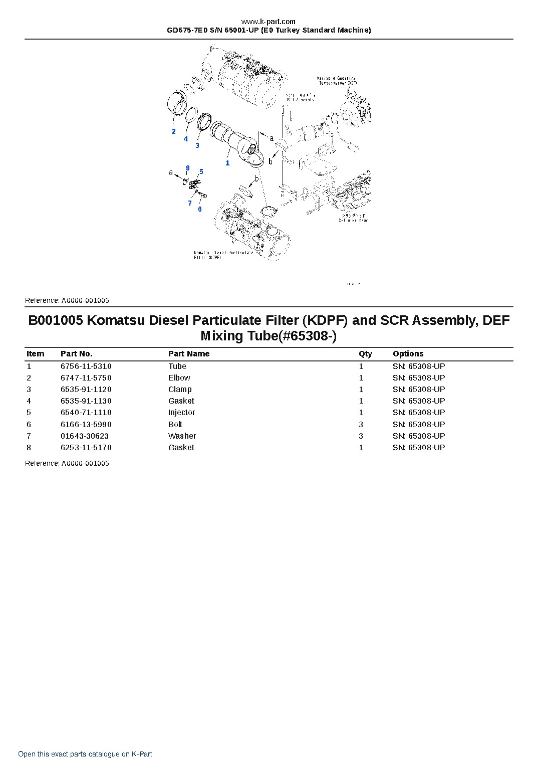 GD675-7E0 S/N 65001-UP (E0 Turkey Standard Machine) – sample page 7 GD675-7E0 S/N 65001-UP (E0 Turkey Standard Machine) – sample page 7