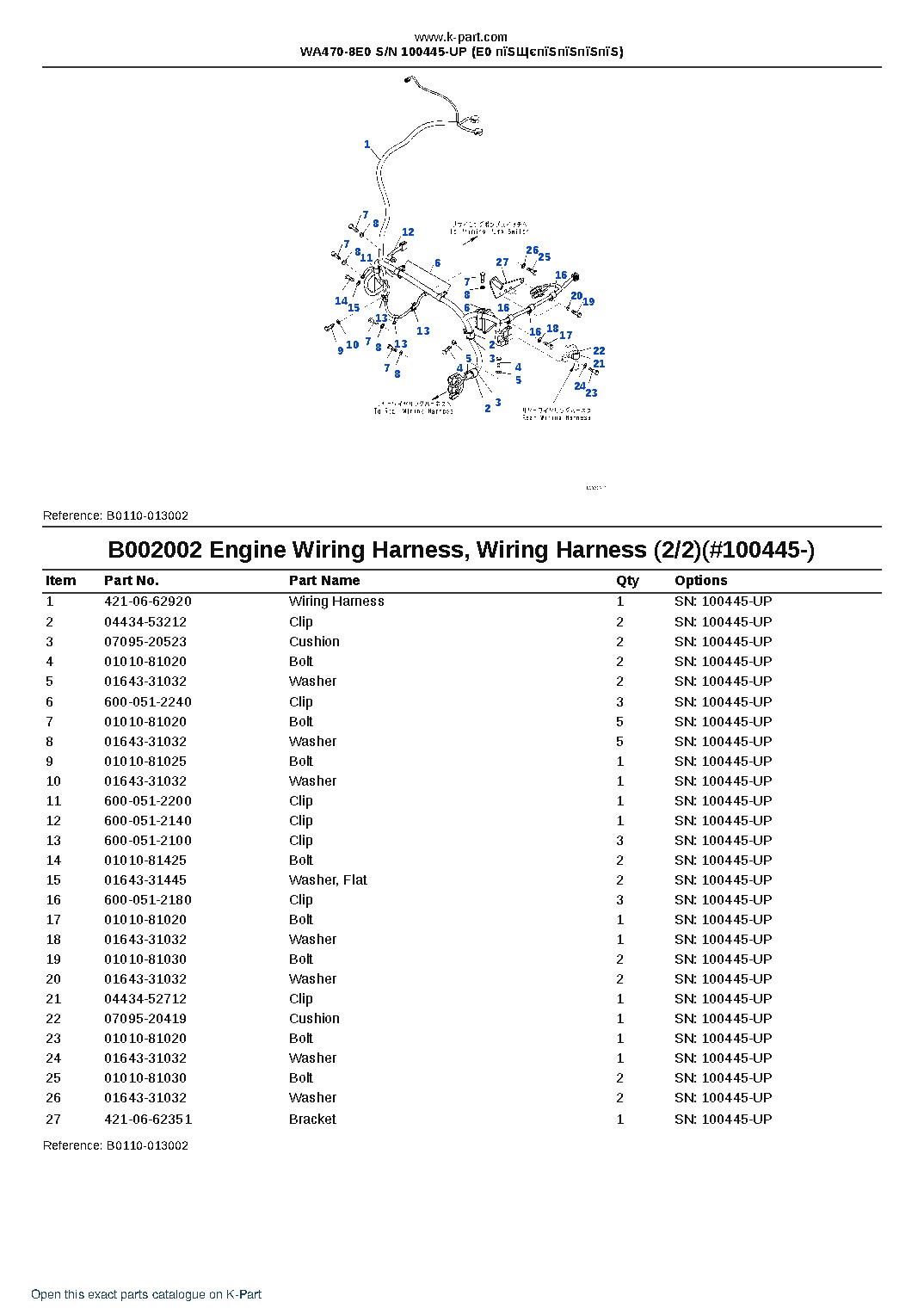 WA470-8E0 S/N 100445-UP (E0 пїЅЩєпїЅпїЅпїЅпїЅ) – sample page 4 WA470-8E0 S/N 100445-UP (E0 пїЅЩєпїЅпїЅпїЅпїЅ) – sample page 4