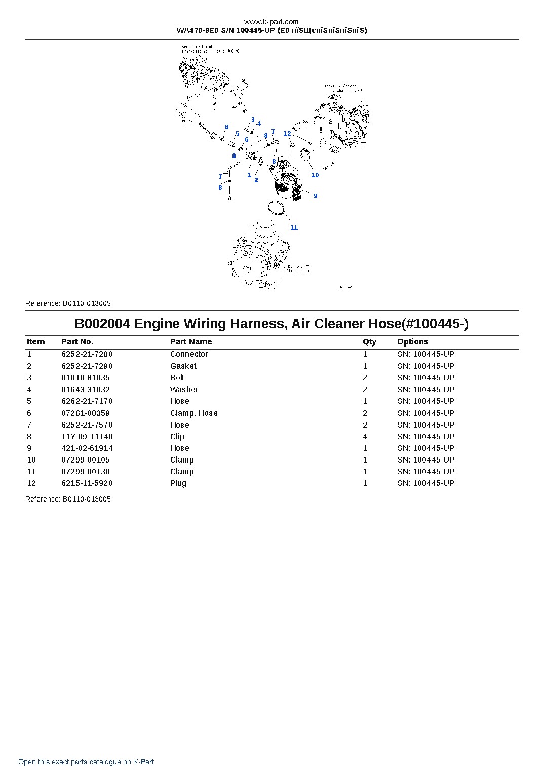 WA470-8E0 S/N 100445-UP (E0 пїЅЩєпїЅпїЅпїЅпїЅ) – sample page 7 WA470-8E0 S/N 100445-UP (E0 пїЅЩєпїЅпїЅпїЅпїЅ) – sample page 7