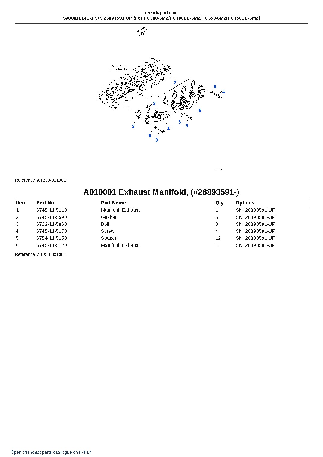 SAA6D114E-3 S/N 26893591-UP (For PC300-8M2/PC300LC-8M2/PC350-8M2/PC350LC-8M2) – sample page 10