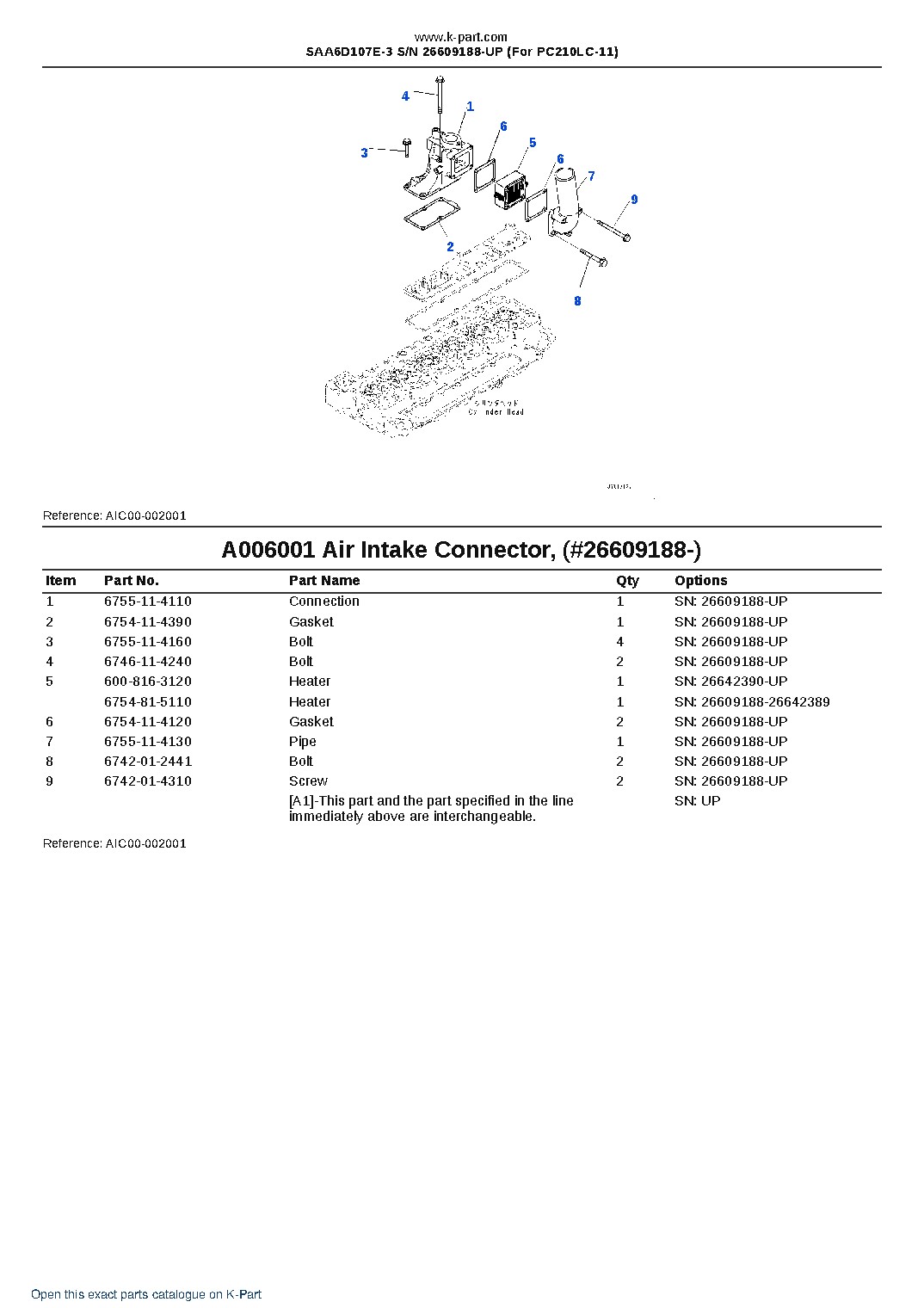 SAA6D107E-3 S/N 26609188-UP (For PC210LC-11) – sample page 7 SAA6D107E-3 S/N 26609188-UP (For PC210LC-11) – sample page 7