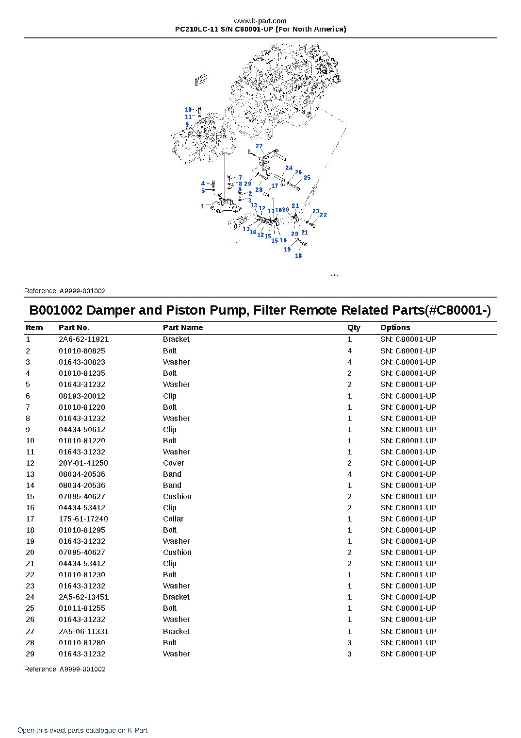 PC210LC-11 S/N C80001-UP (For North America) – sample page 2 PC210LC-11 S/N C80001-UP (For North America) – sample page 2