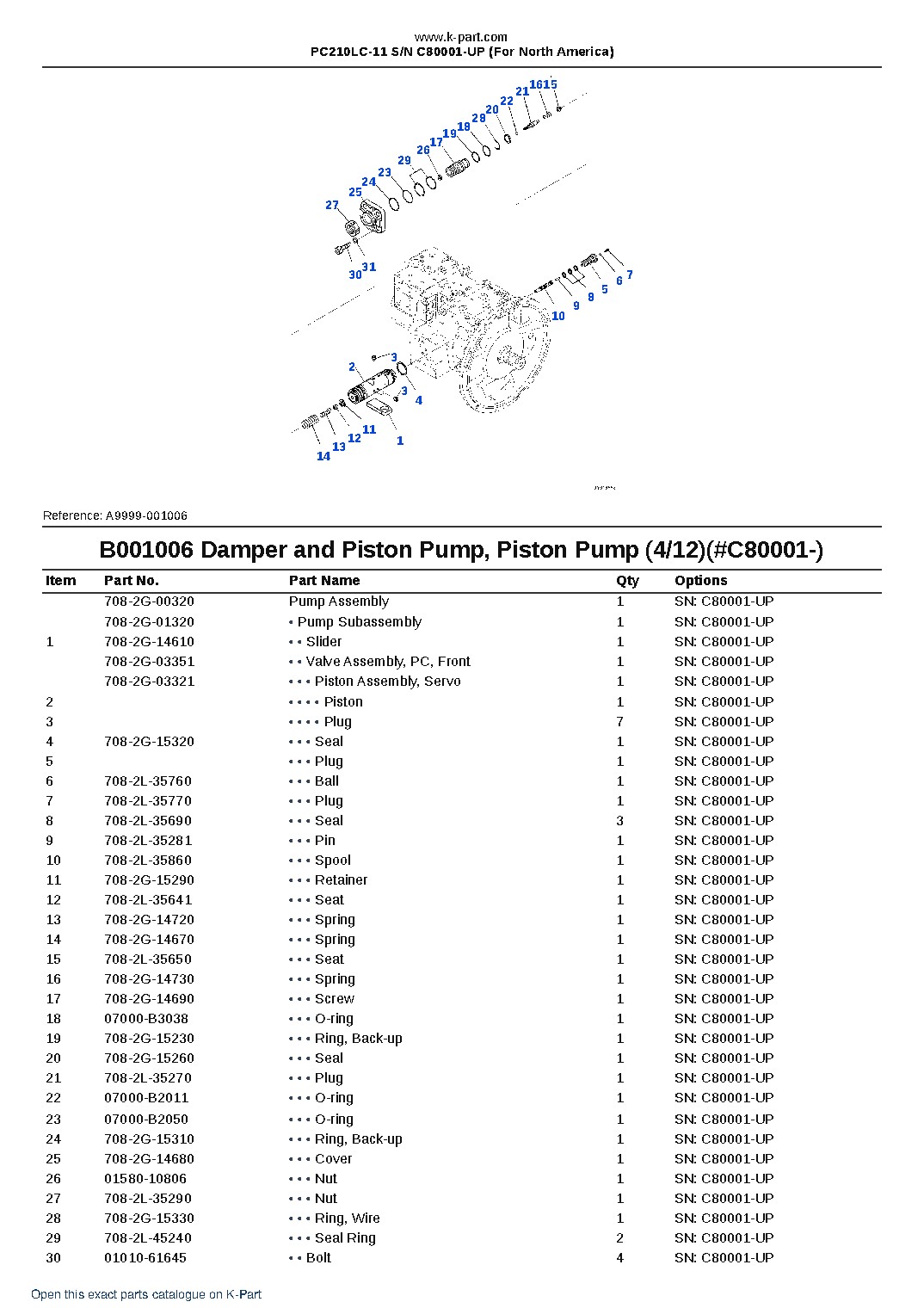 PC210LC-11 S/N C80001-UP (For North America) – sample page 7 PC210LC-11 S/N C80001-UP (For North America) – sample page 7
