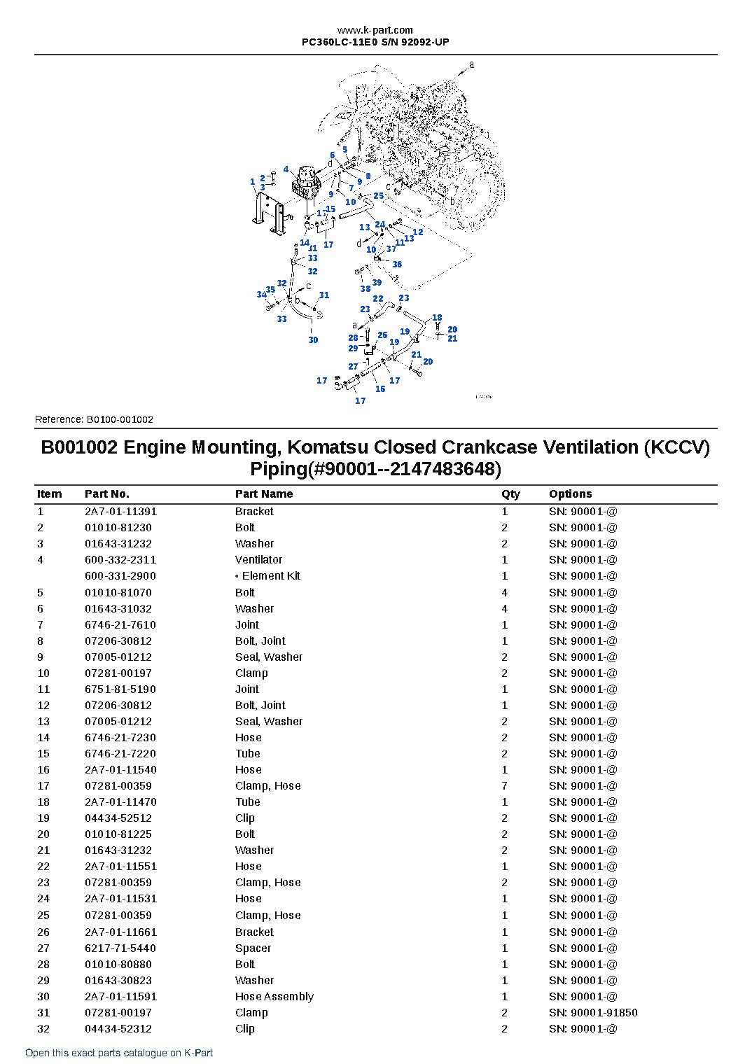 PC360LC-11E0 S/N 92092-UP – sample page 3 PC360LC-11E0 S/N 92092-UP – sample page 3