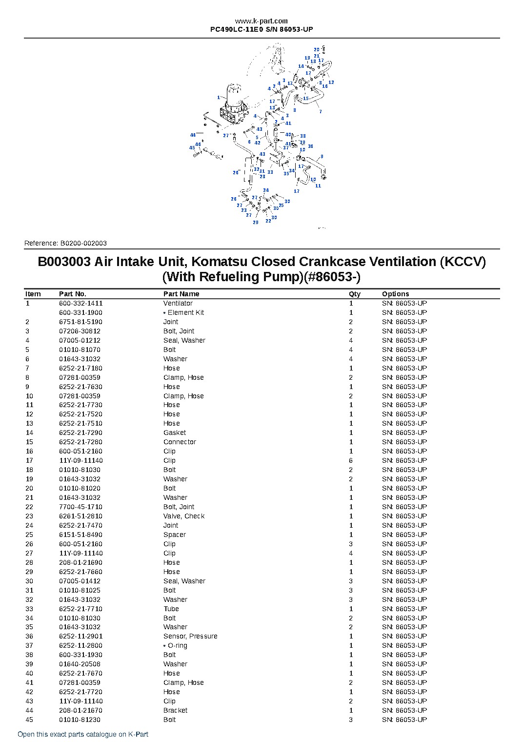 PC490LC-11E0 S/N 86053-UP – sample page 8