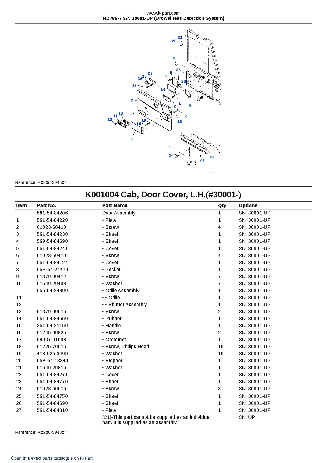 HD785-7 S/N 30001-UP (Drowsiness Detection System) – sample page 5 HD785-7 S/N 30001-UP (Drowsiness Detection System) – sample page 5