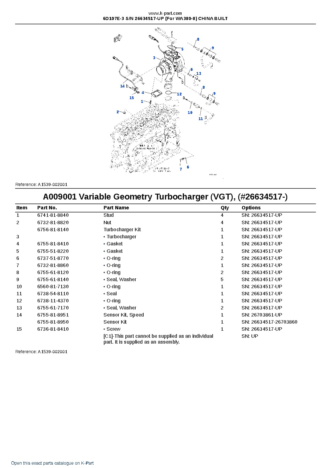 6D107E-3 S/N 26634517-UP (For WA380-8) CHINA BUILT – sample page 10