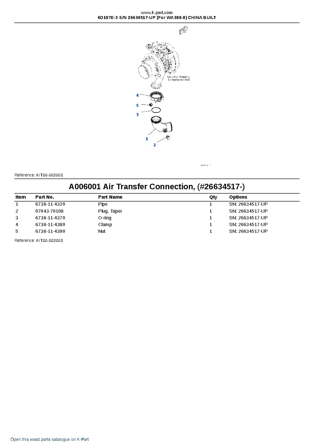 6D107E-3 S/N 26634517-UP (For WA380-8) CHINA BUILT – sample page 7