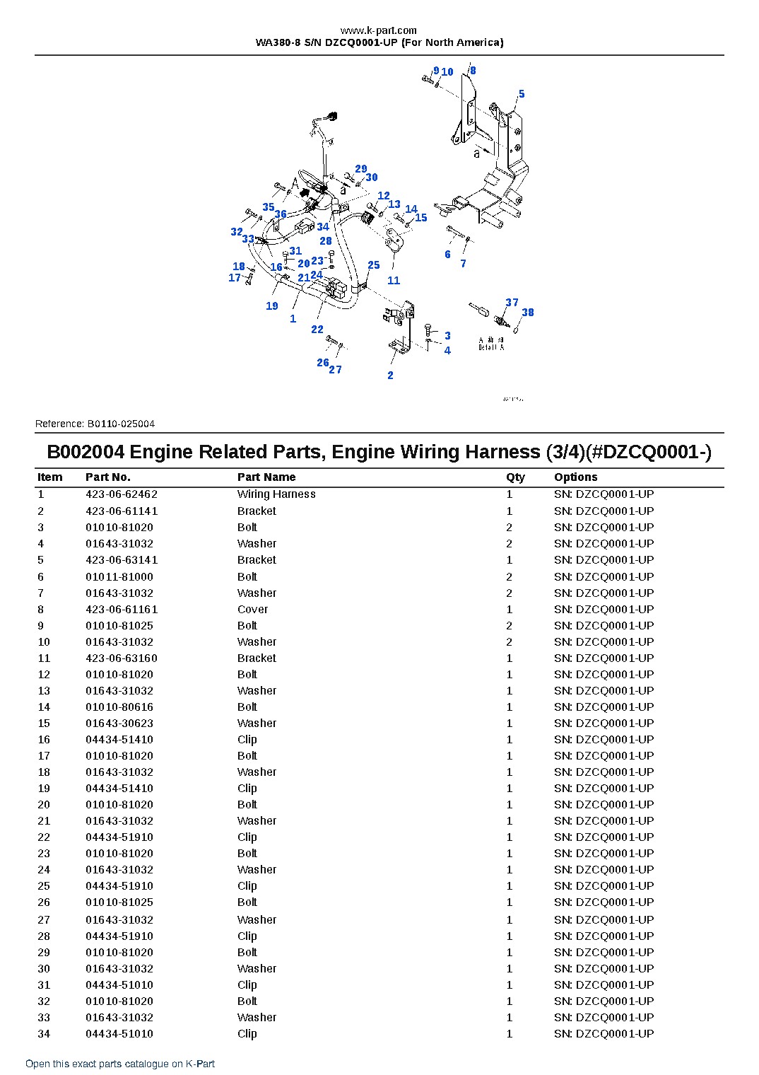 WA380-8 S/N DZCQ0001-UP (For North America) – sample page 5