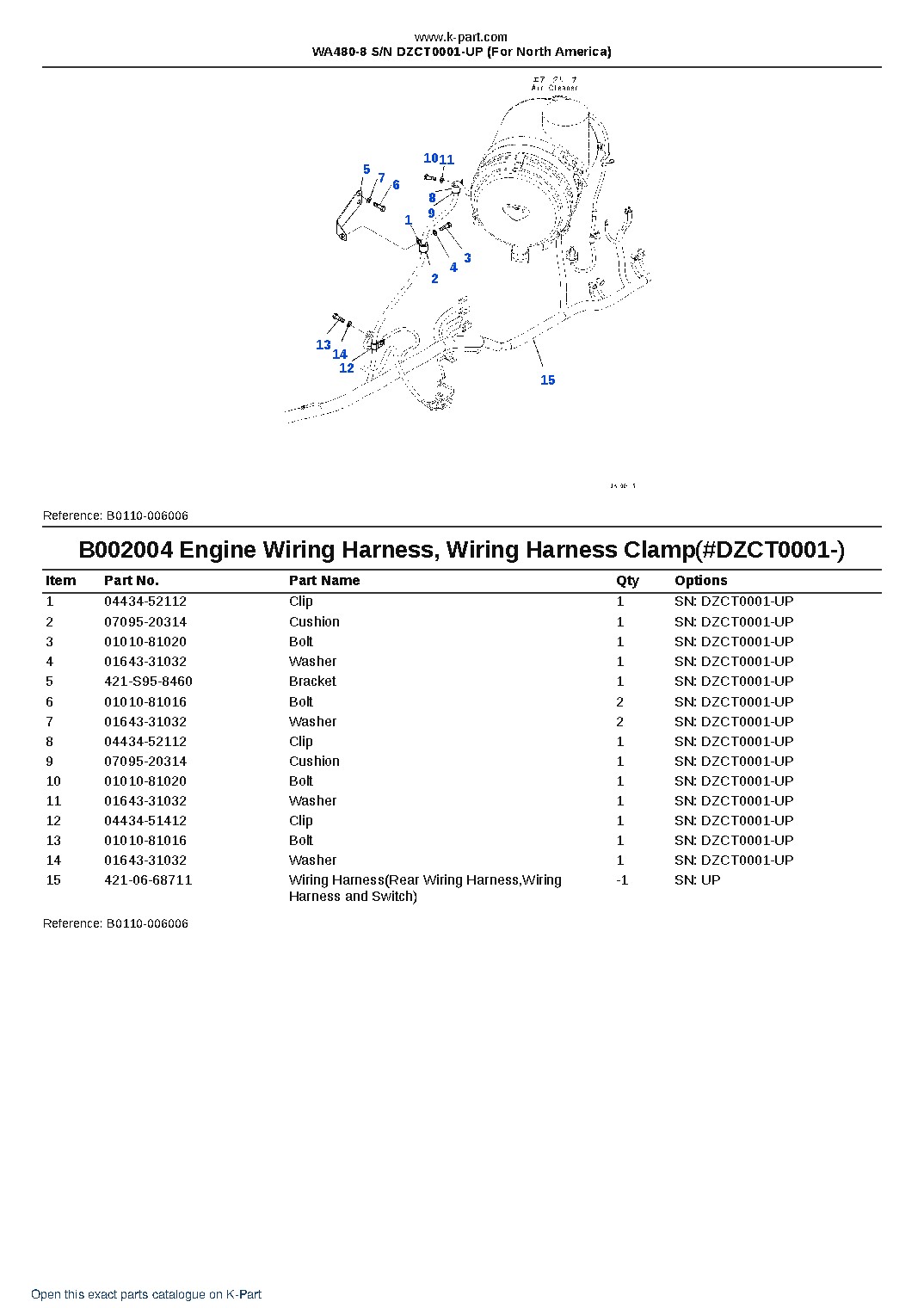 WA480-8 S/N DZCT0001-UP (For North America) – sample page 6 WA480-8 S/N DZCT0001-UP (For North America) – sample page 6