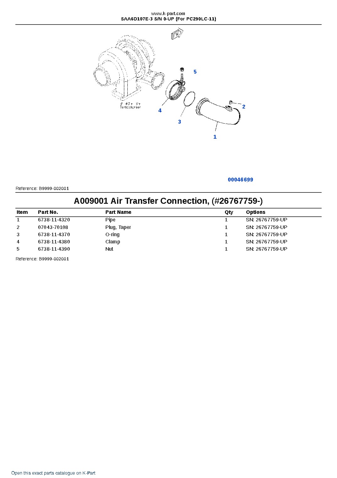 SAA6D107E-3 S/N 0-UP (For PC290LC-11) – sample page 10 SAA6D107E-3 S/N 0-UP (For PC290LC-11) – sample page 10