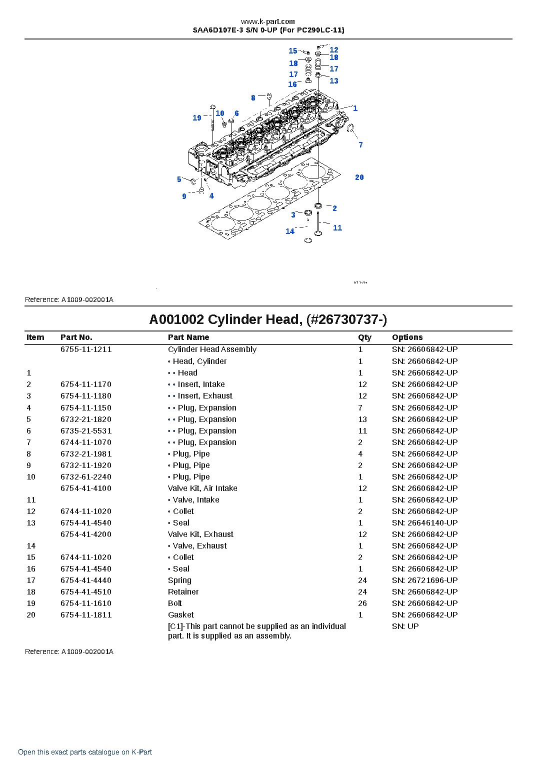 SAA6D107E-3 S/N 0-UP (For PC290LC-11) – sample page 2 SAA6D107E-3 S/N 0-UP (For PC290LC-11) – sample page 2
