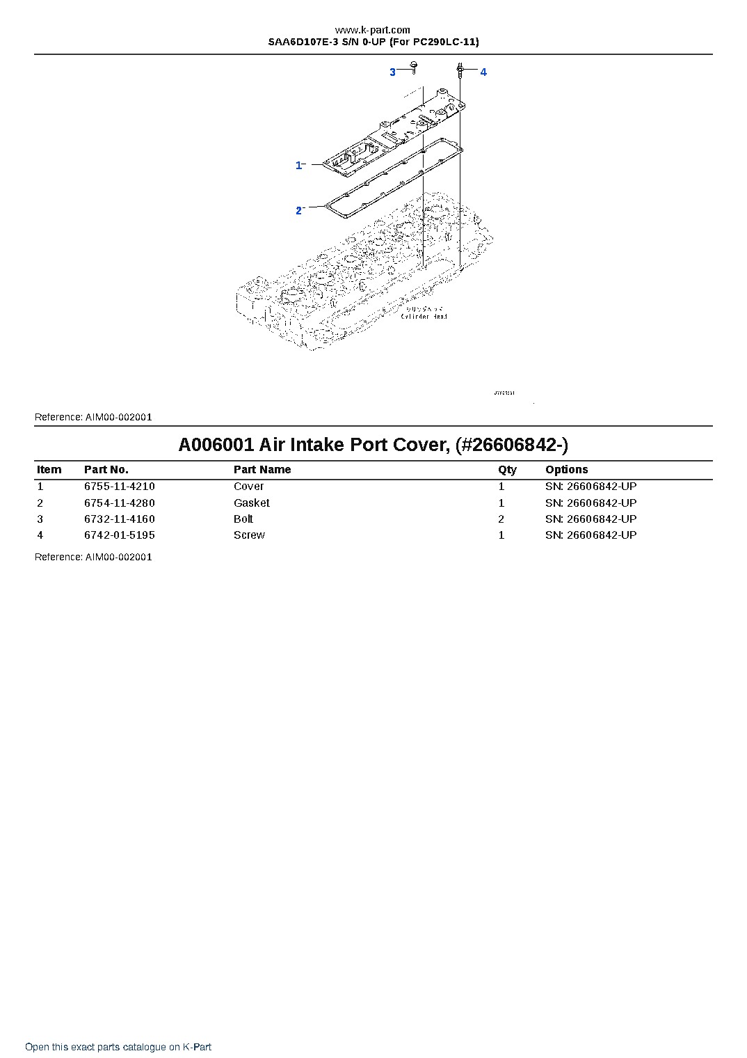SAA6D107E-3 S/N 0-UP (For PC290LC-11) – sample page 7 SAA6D107E-3 S/N 0-UP (For PC290LC-11) – sample page 7