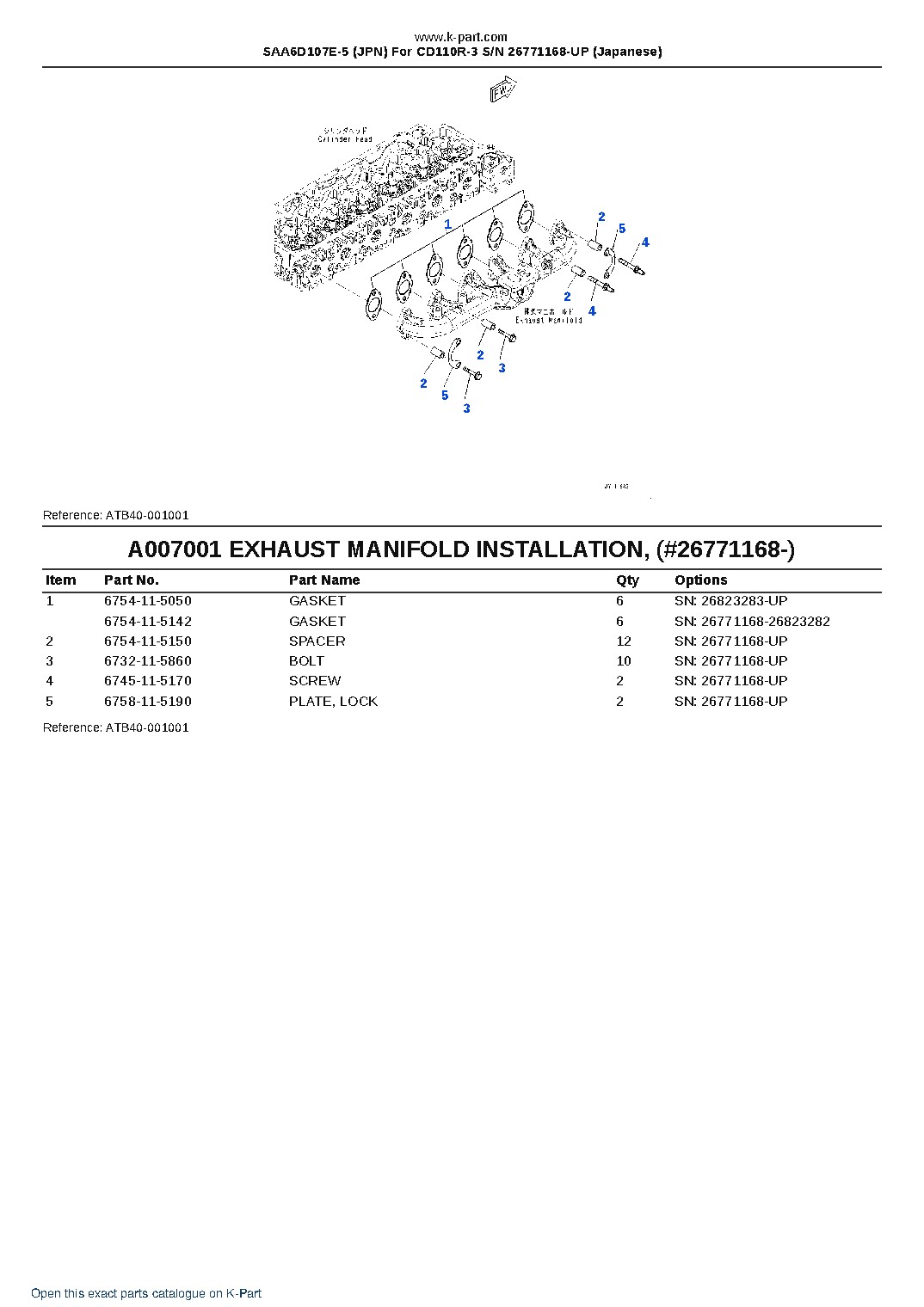 SAA6D107E-5 (JPN) For CD110R-3 S/N 26771168-UP (Japanese) – sample page 7 SAA6D107E-5 (JPN) For CD110R-3 S/N 26771168-UP (Japanese) – sample page 7
