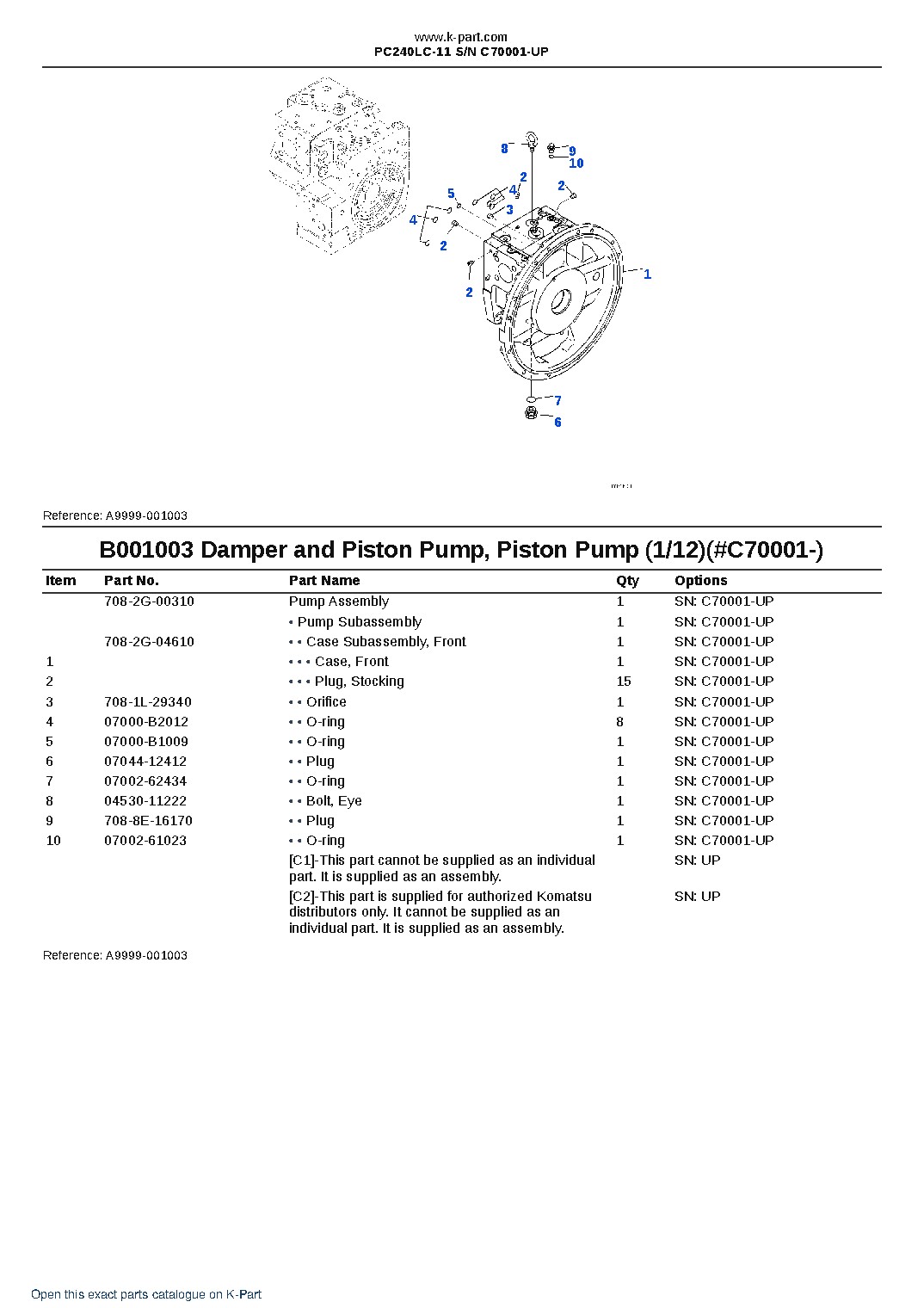PC240LC-11 S/N C70001-UP – sample page 3 PC240LC-11 S/N C70001-UP – sample page 3