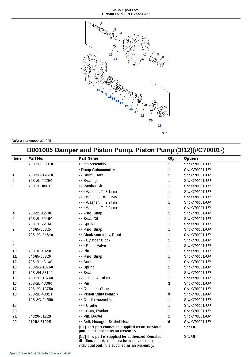 PC240LC-11 S/N C70001-UP – sample page 5 PC240LC-11 S/N C70001-UP – sample page 5