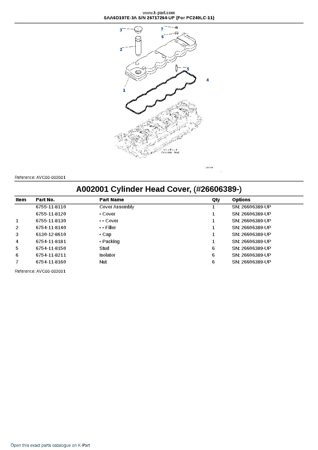 SAA6D107E-3A S/N 26717264-UP (For PC240LC-11) – sample page 3 SAA6D107E-3A S/N 26717264-UP (For PC240LC-11) – sample page 3