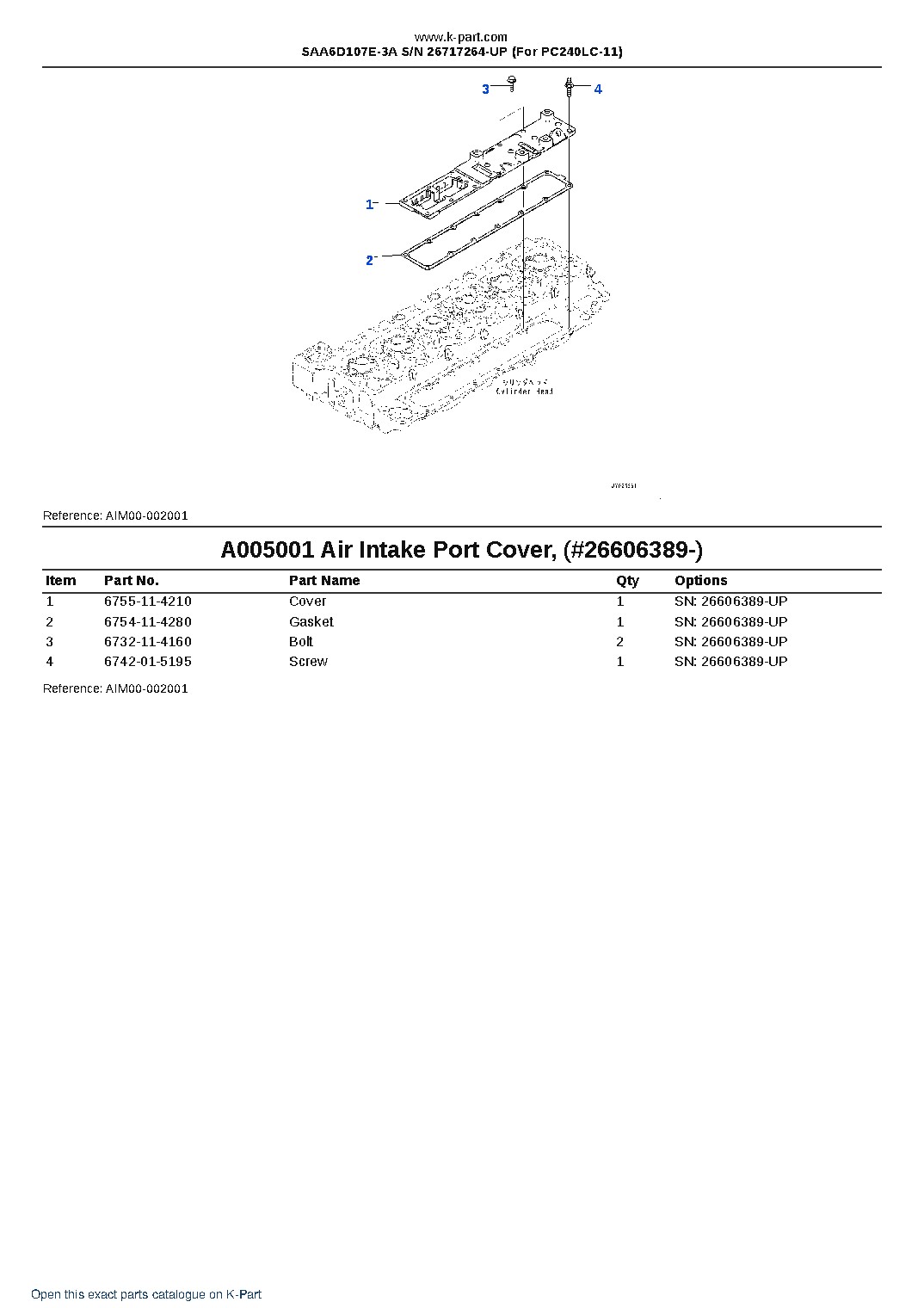 SAA6D107E-3A S/N 26717264-UP (For PC240LC-11) – sample page 6 SAA6D107E-3A S/N 26717264-UP (For PC240LC-11) – sample page 6