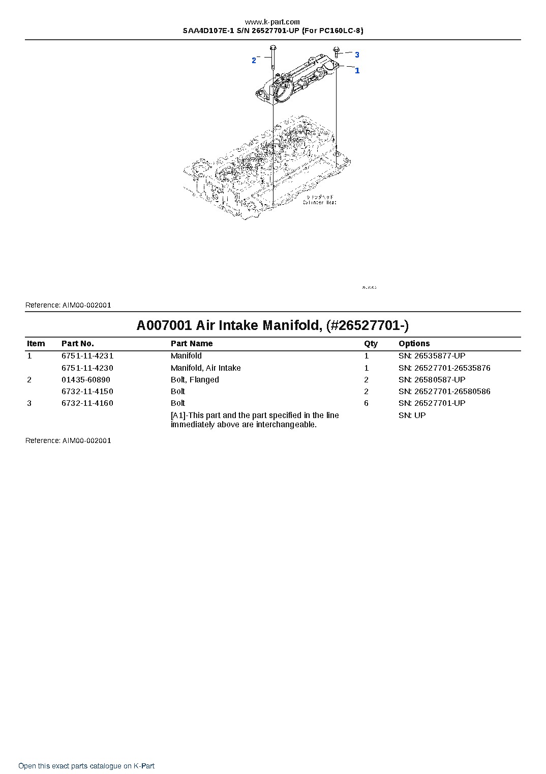 SAA4D107E-1 S/N 26527701-UP (For PC160LC-8) – sample page 7 SAA4D107E-1 S/N 26527701-UP (For PC160LC-8) – sample page 7