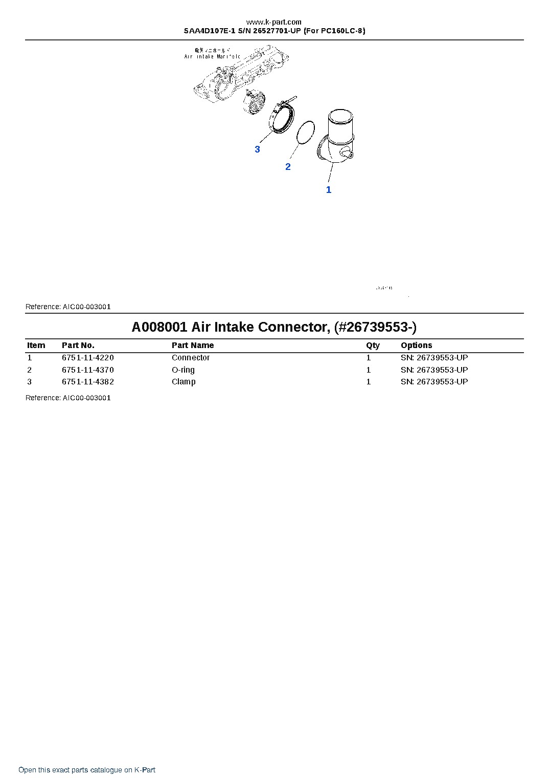 SAA4D107E-1 S/N 26527701-UP (For PC160LC-8) – sample page 8 SAA4D107E-1 S/N 26527701-UP (For PC160LC-8) – sample page 8