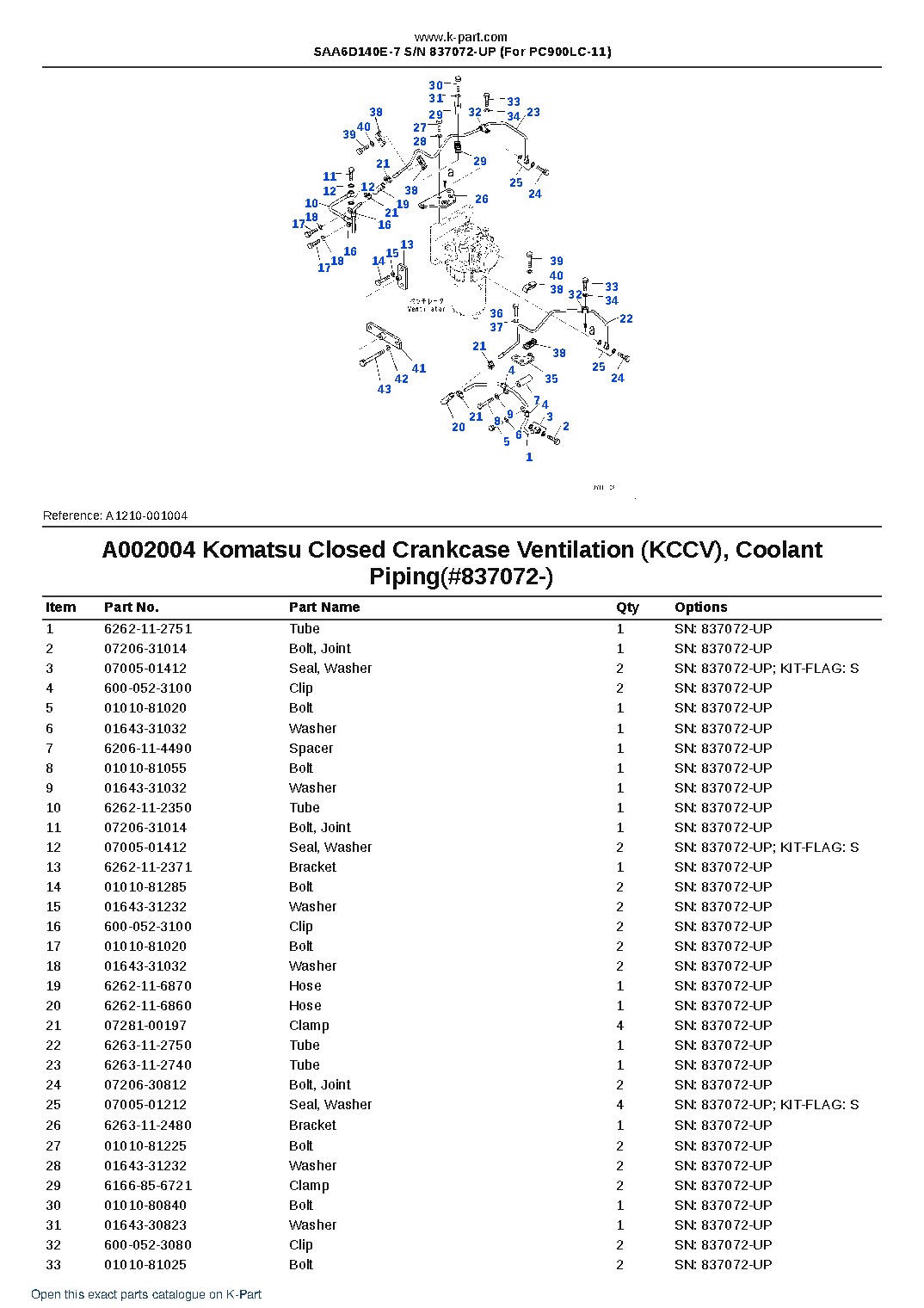 SAA6D140E-7 S/N 837072-UP (For PC900LC-11) – sample page 7 SAA6D140E-7 S/N 837072-UP (For PC900LC-11) – sample page 7