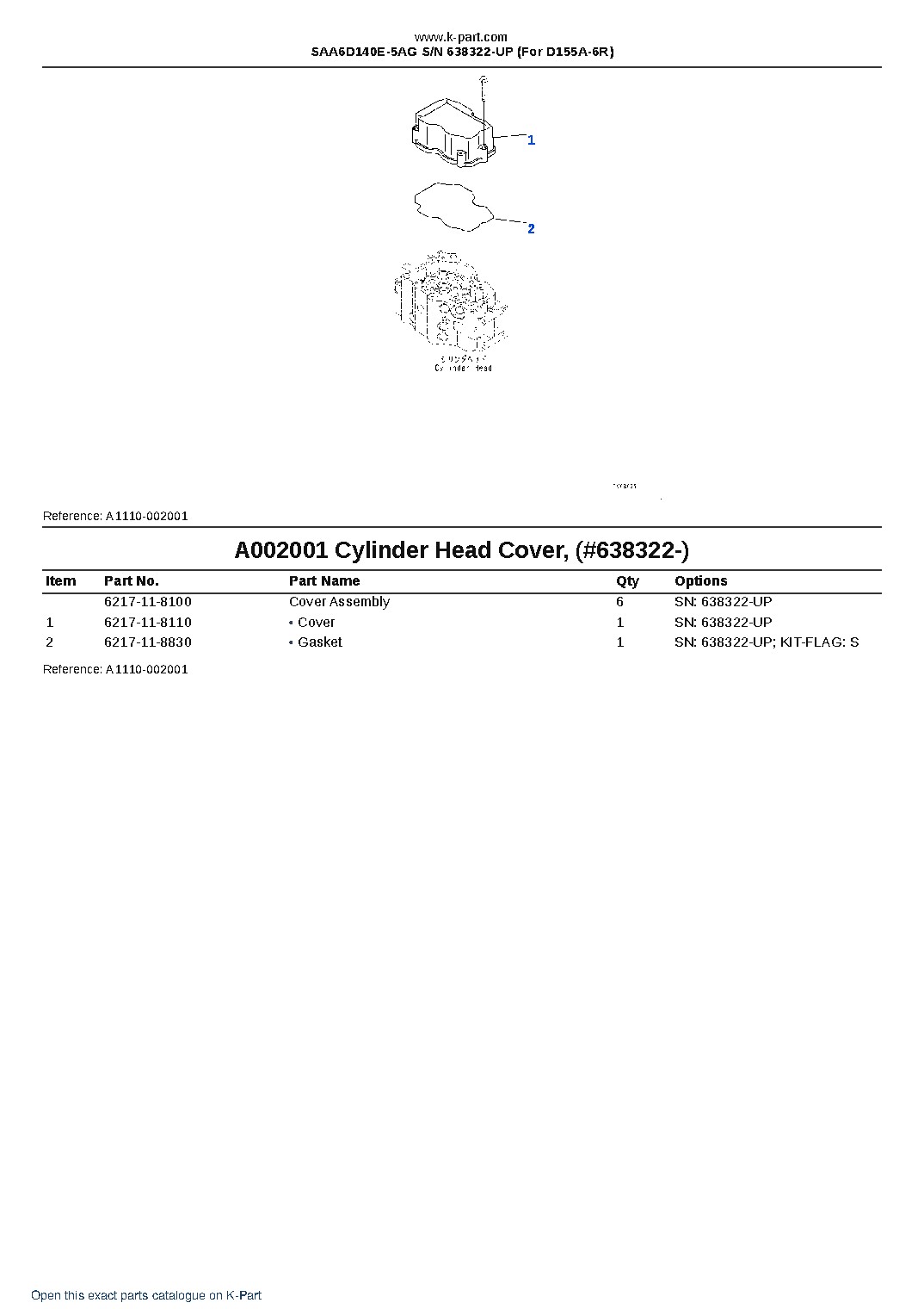 SAA6D140E-5AG S/N 638322-UP (For D155A-6R) – sample page 3 SAA6D140E-5AG S/N 638322-UP (For D155A-6R) – sample page 3