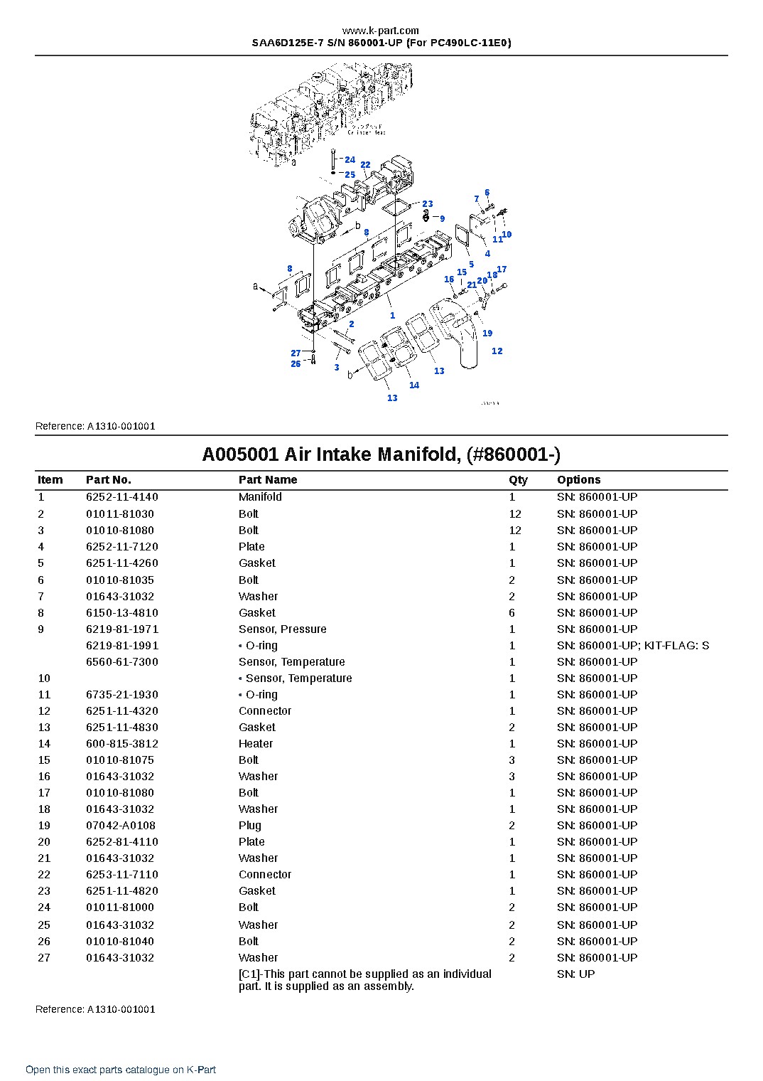 SAA6D125E-7 S/N 860001-UP (For PC490LC-11E0) – sample page 6 SAA6D125E-7 S/N 860001-UP (For PC490LC-11E0) – sample page 6
