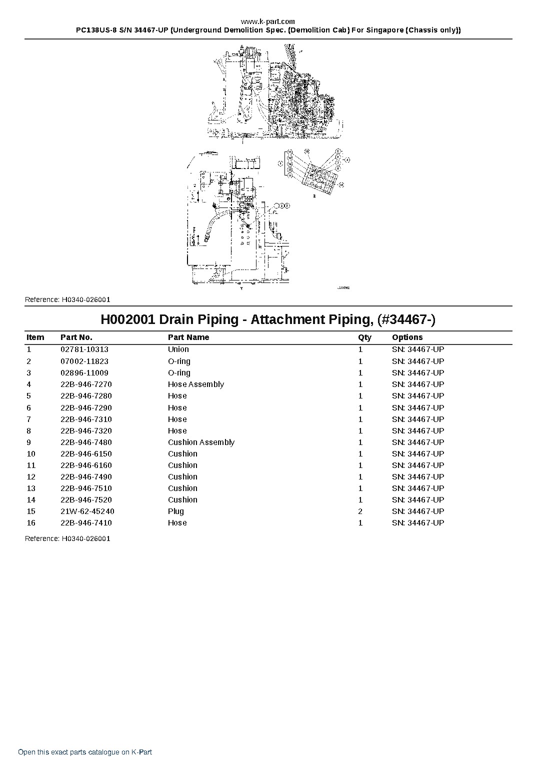 PC138US-8 S/N 34467-UP (Underground Demolition Spec. (Demolition Cab) For Singapore (Chassis only)) – sample page 3 PC138US-8 S/N 34467-UP (Underground Demolition Spec. (Demolition Cab) For Singapore (Chassis only)) – sample page 3