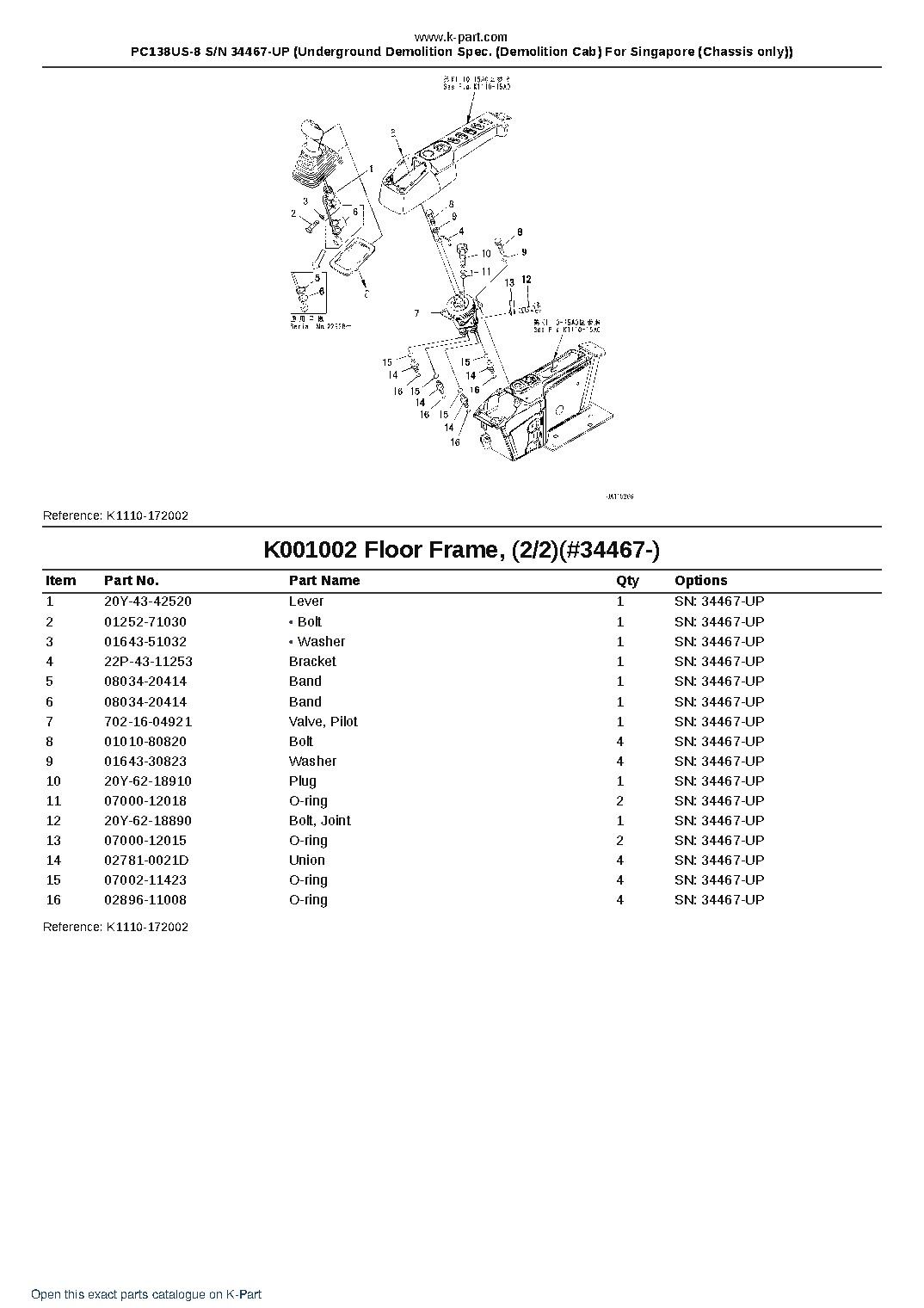 PC138US-8 S/N 34467-UP (Underground Demolition Spec. (Demolition Cab) For Singapore (Chassis only)) – sample page 8 PC138US-8 S/N 34467-UP (Underground Demolition Spec. (Demolition Cab) For Singapore (Chassis only)) – sample page 8