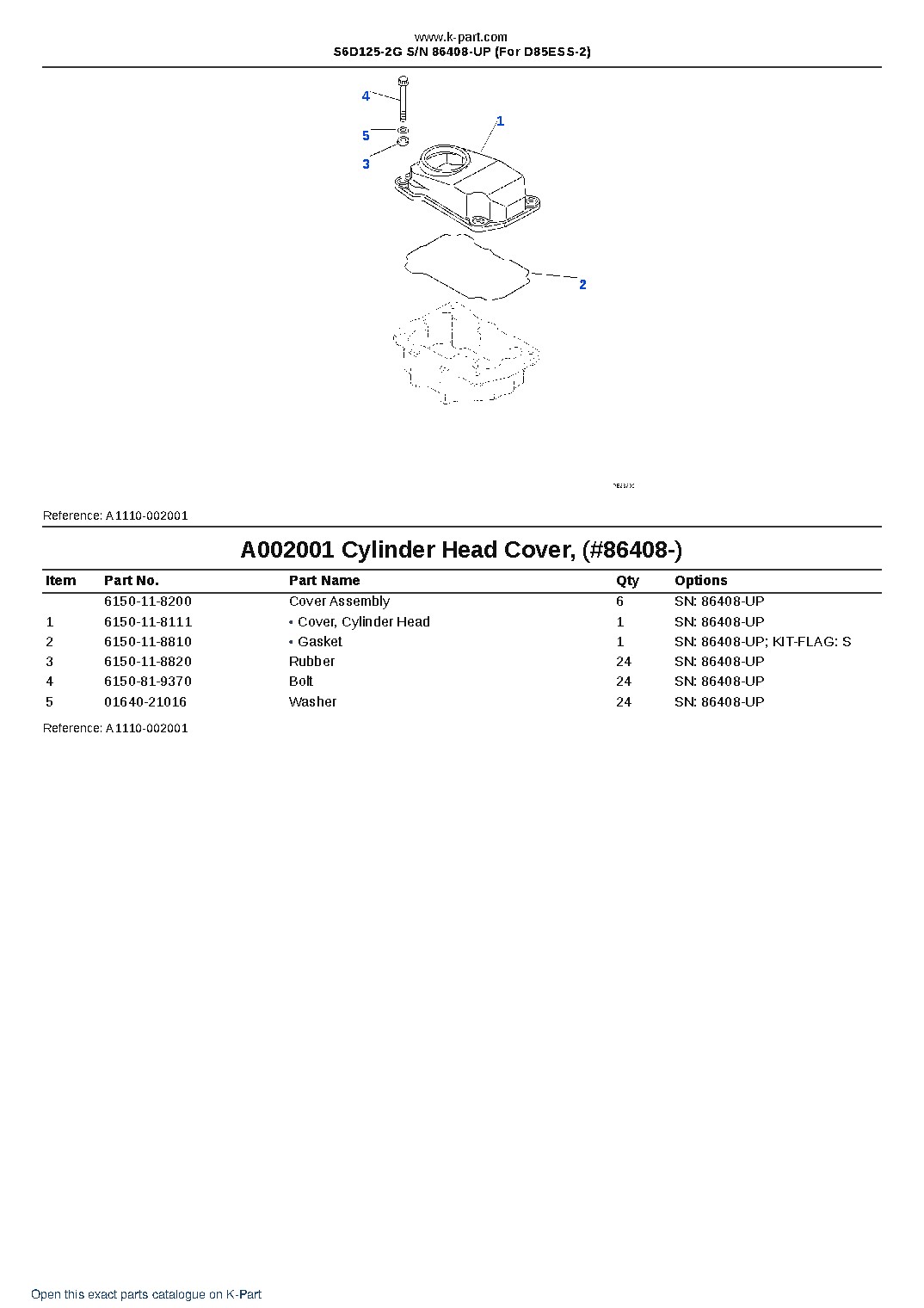 S6D125-2G S/N 86408-UP (For D85ESS-2) – sample page 3 S6D125-2G S/N 86408-UP (For D85ESS-2) – sample page 3