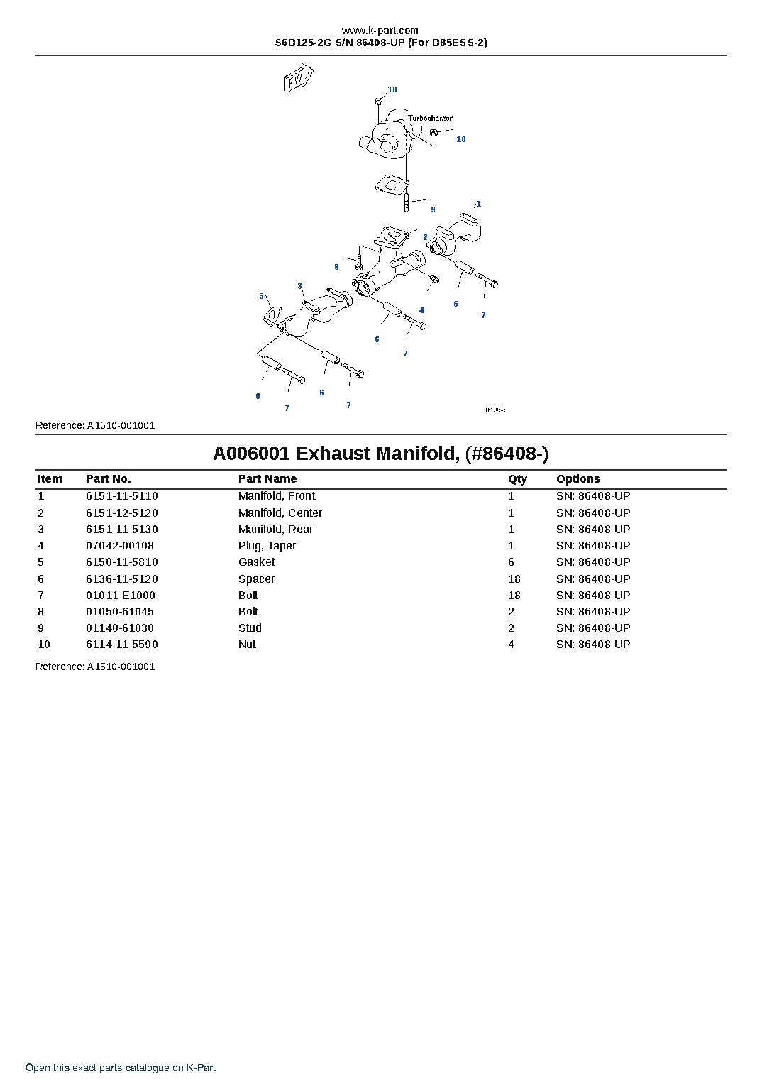 S6D125-2G S/N 86408-UP (For D85ESS-2) – sample page 8 S6D125-2G S/N 86408-UP (For D85ESS-2) – sample page 8