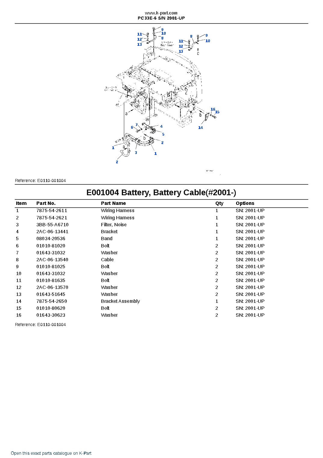 PC33E-6 S/N 2001-UP – sample page 6 PC33E-6 S/N 2001-UP – sample page 6