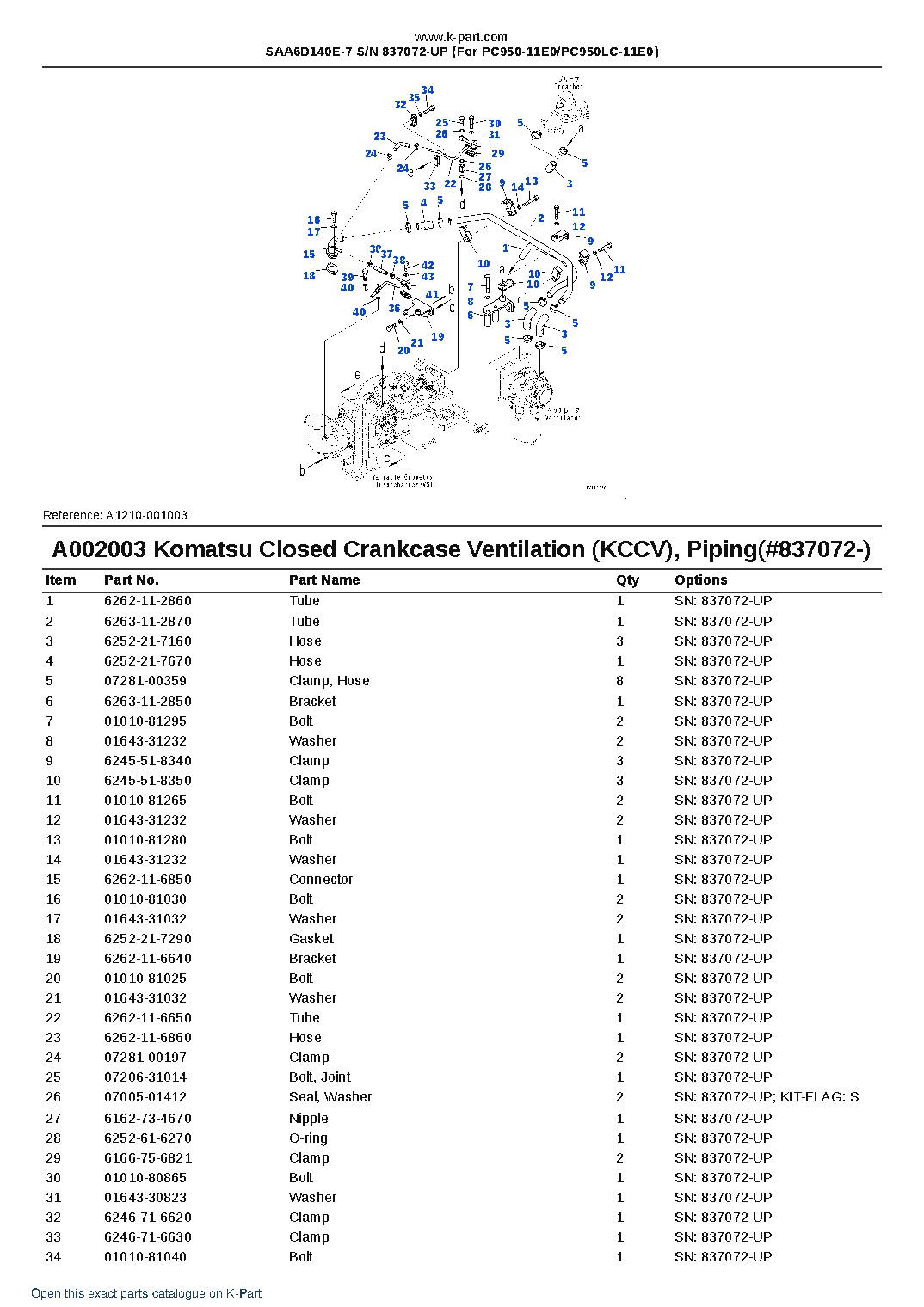 SAA6D140E-7 S/N 837072-UP (For PC950-11E0/PC950LC-11E0) – sample page 5 SAA6D140E-7 S/N 837072-UP (For PC950-11E0/PC950LC-11E0) – sample page 5