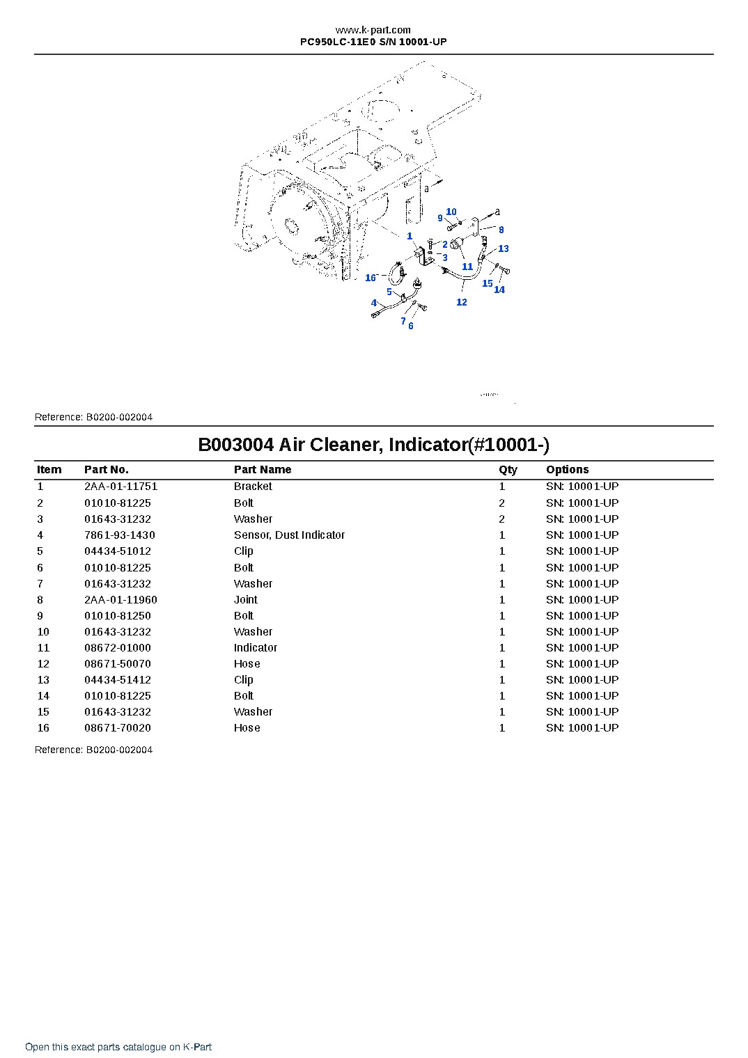 PC950LC-11E0 S/N 10001-UP – sample page 10