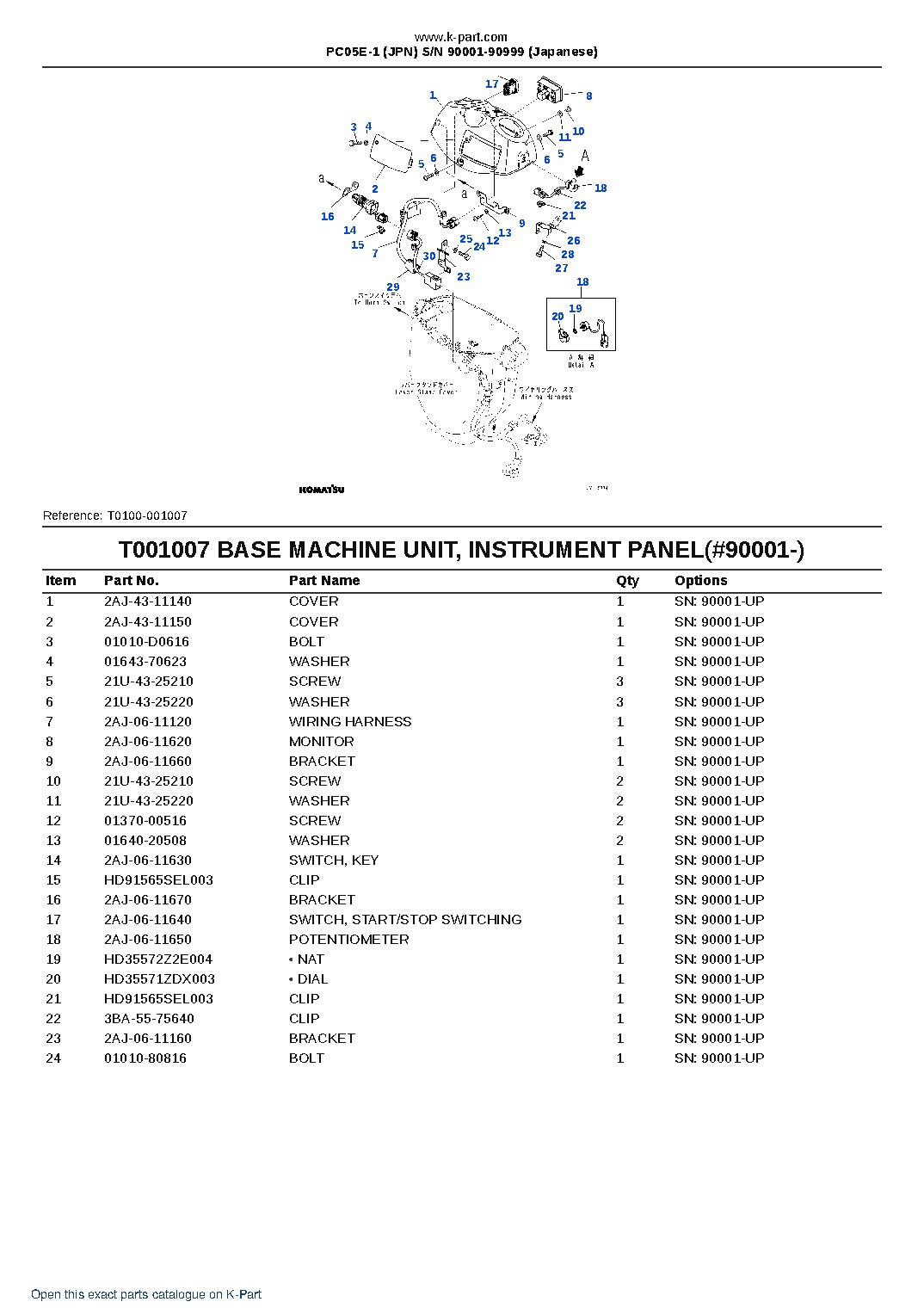 PC05E-1 (JPN) S/N 90001-90999 (Japanese) – sample page 10 PC05E-1 (JPN) S/N 90001-90999 (Japanese) – sample page 10