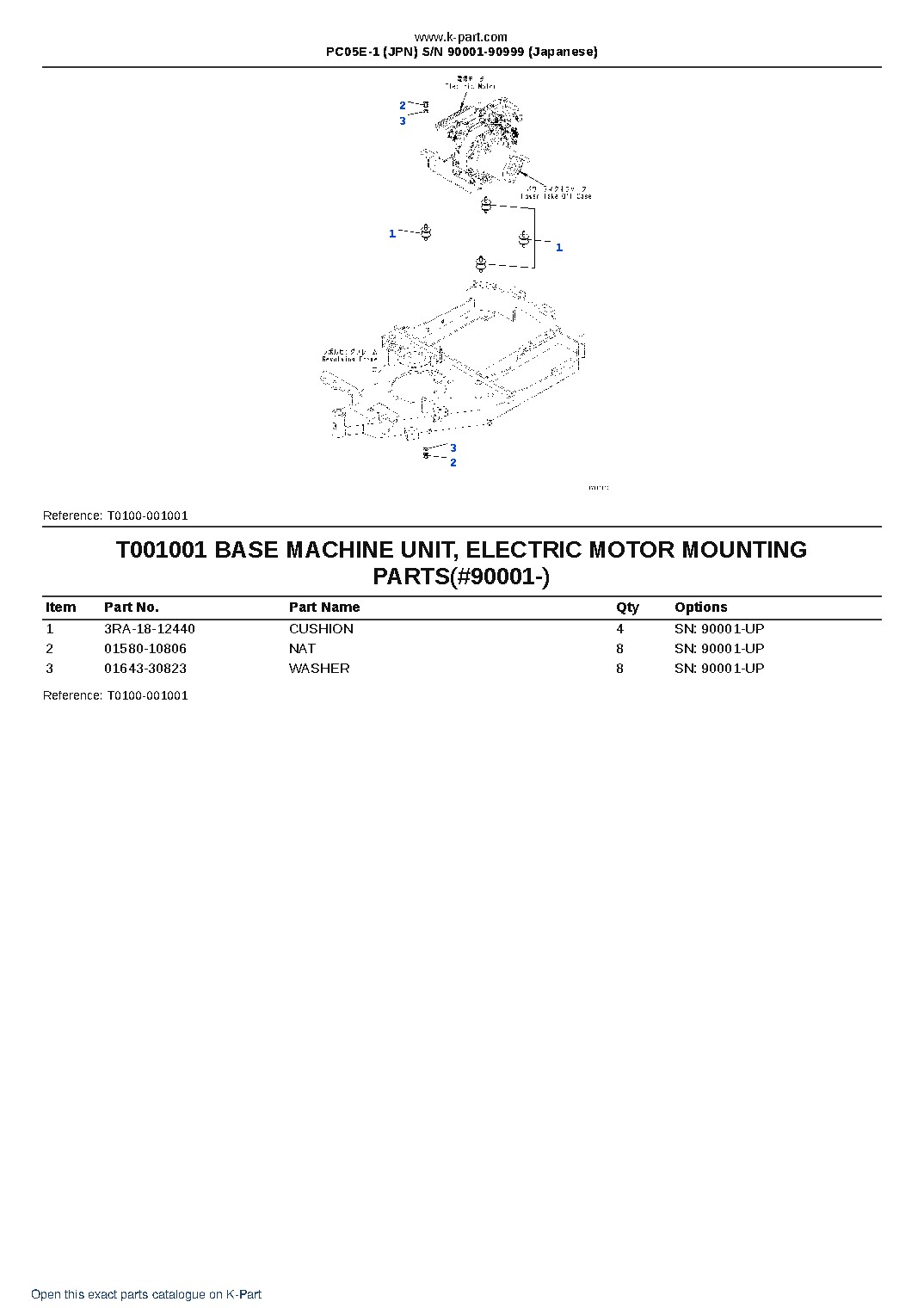 PC05E-1 (JPN) S/N 90001-90999 (Japanese) – sample page 3 PC05E-1 (JPN) S/N 90001-90999 (Japanese) – sample page 3